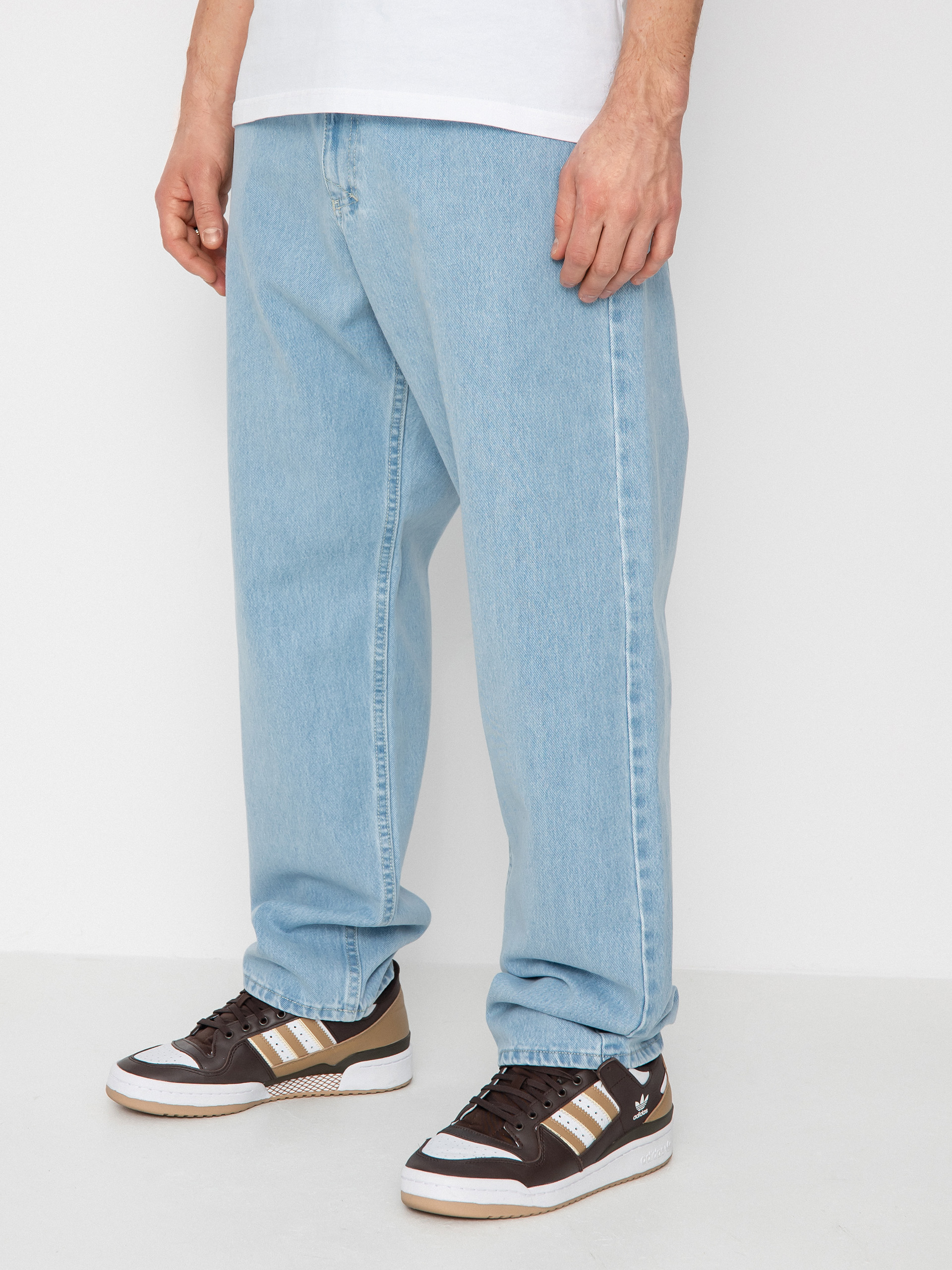 MassDnm Craft Jeans Baggy Fit Pants blue (light blue stone wash)