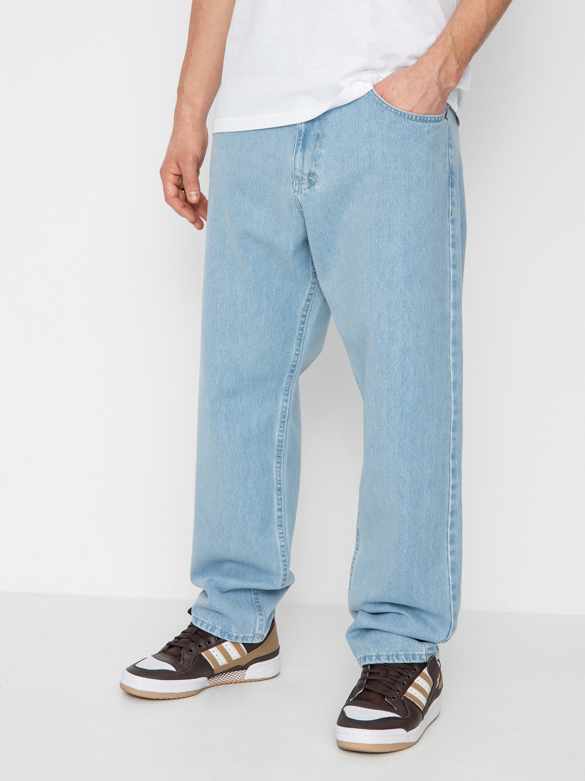 MassDnm Craft Jeans Baggy Fit Pants (light blue stone wash)