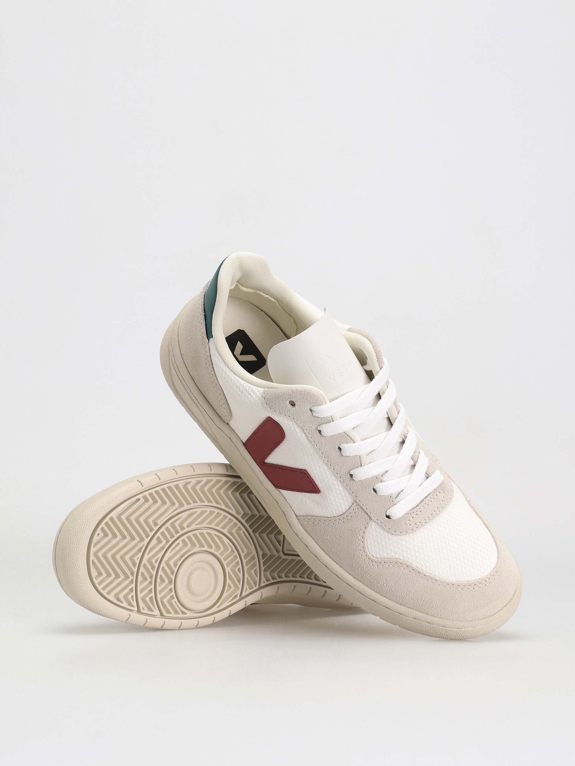 Veja V-10 Shoes white (white marsala brittany)