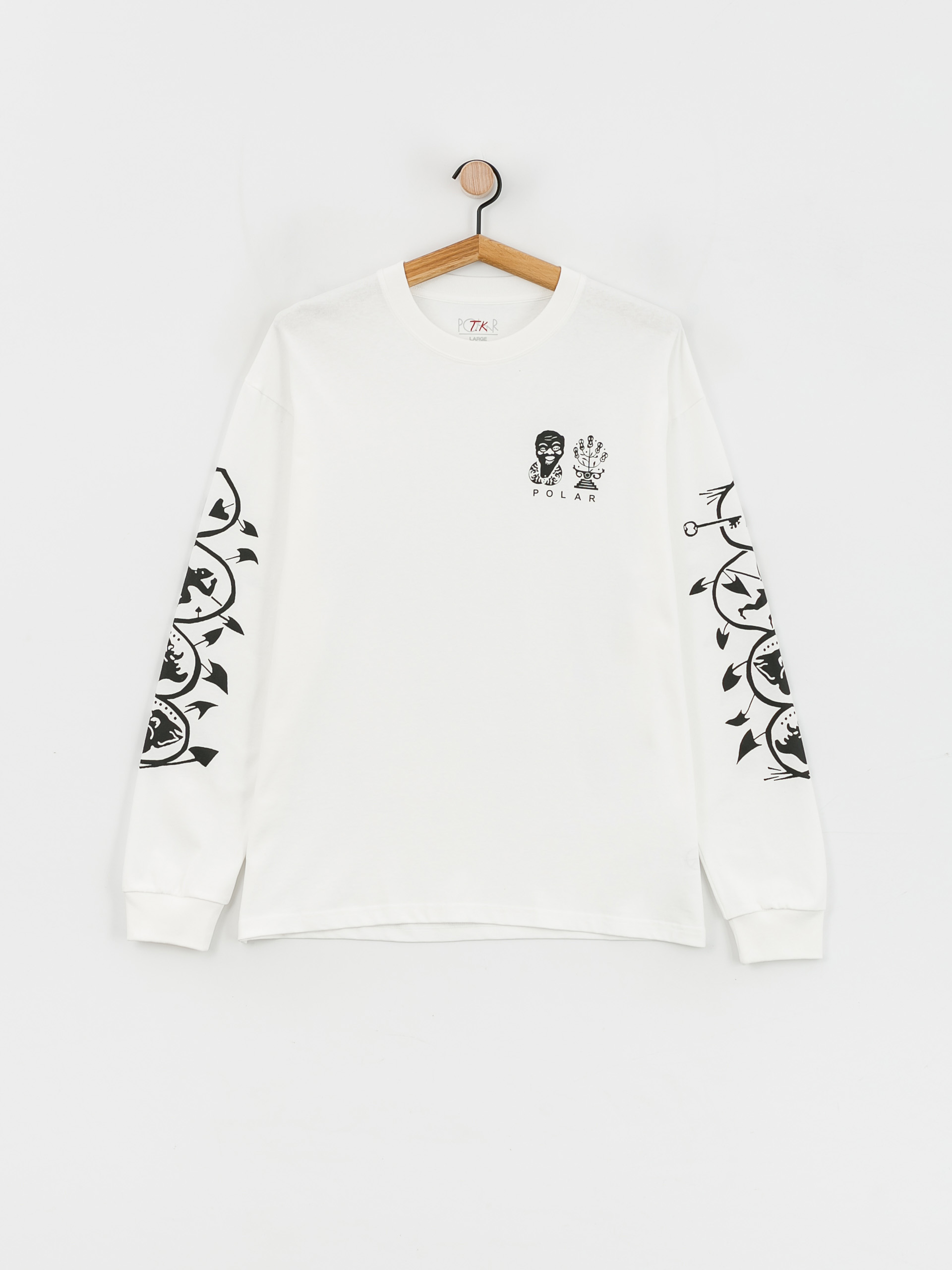 Polar Skate Spiral Longsleeve (white)