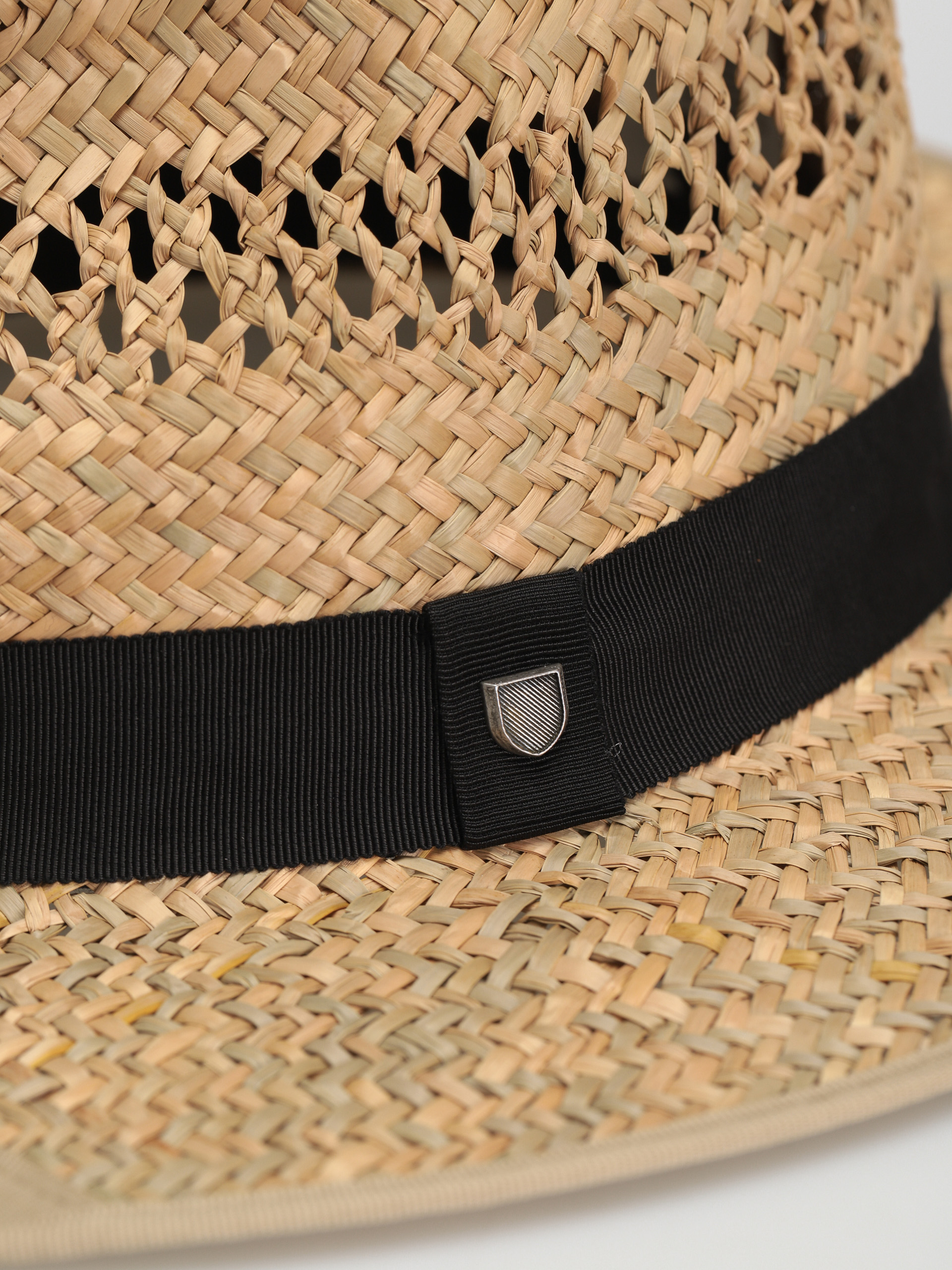 Brixton Hunter Straw Fedora Hat (tan)