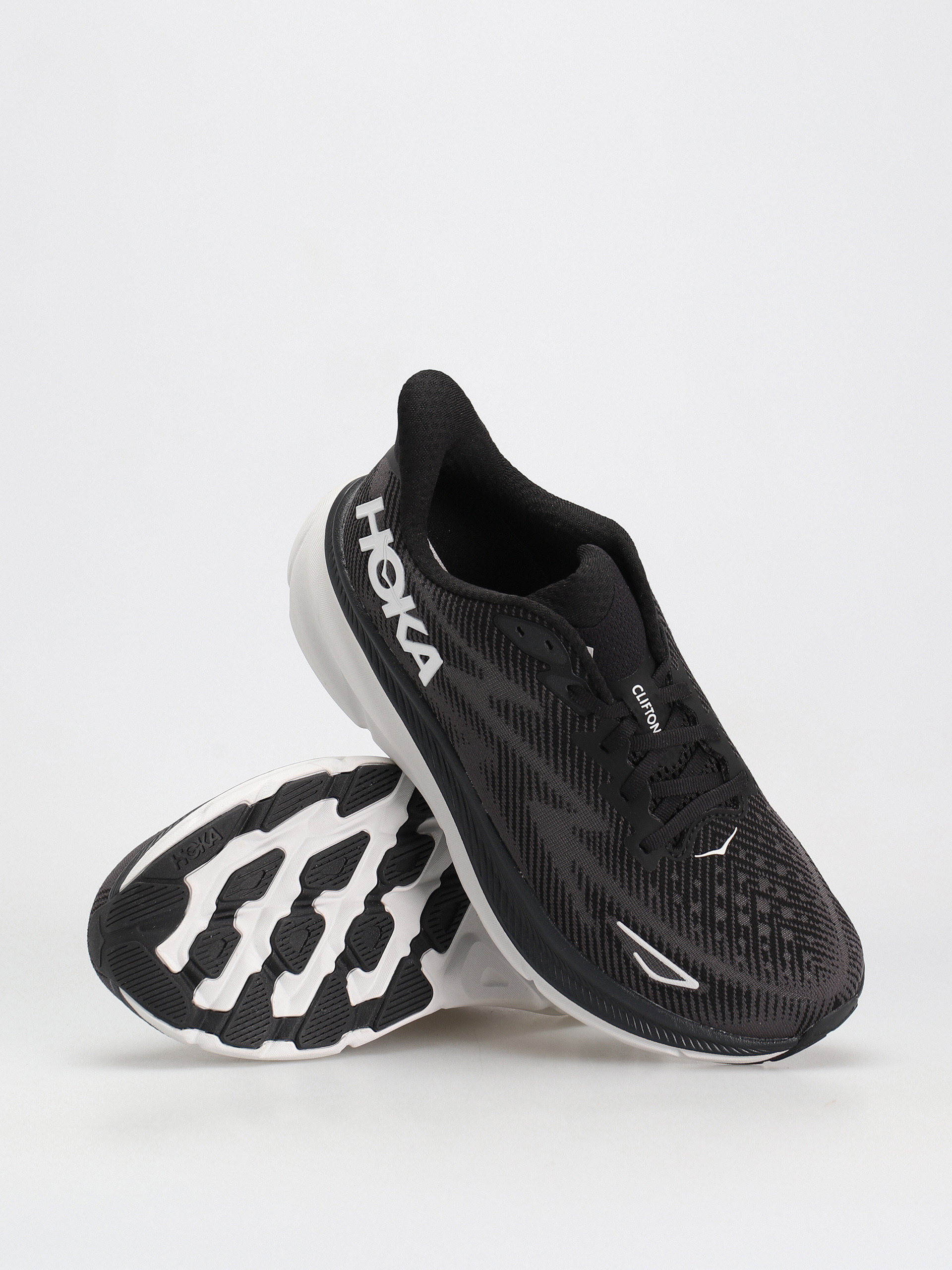 Hoka Clifton 9 Shoes (black/white)