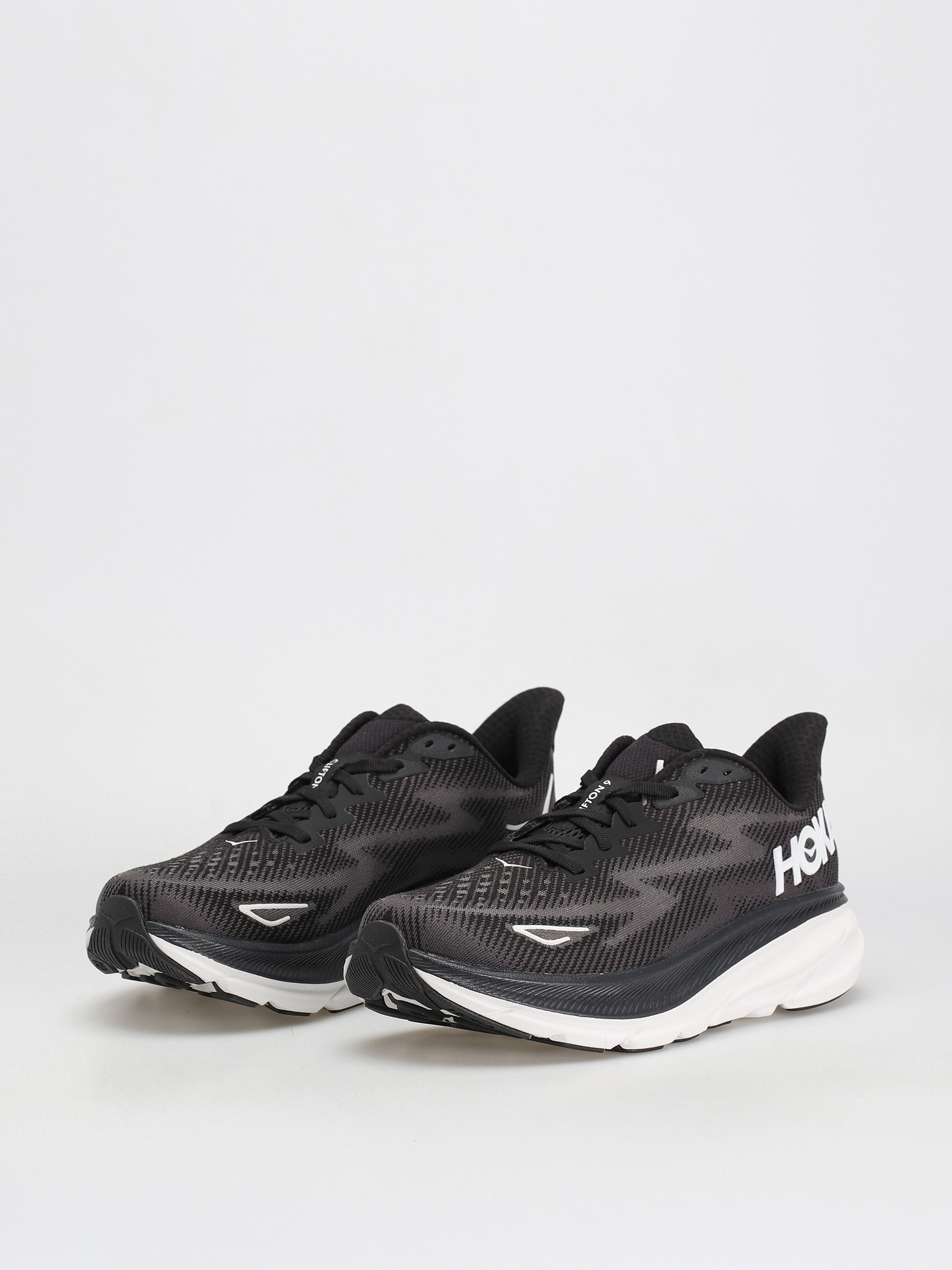 Hoka Clifton 9 Shoes (black/white)