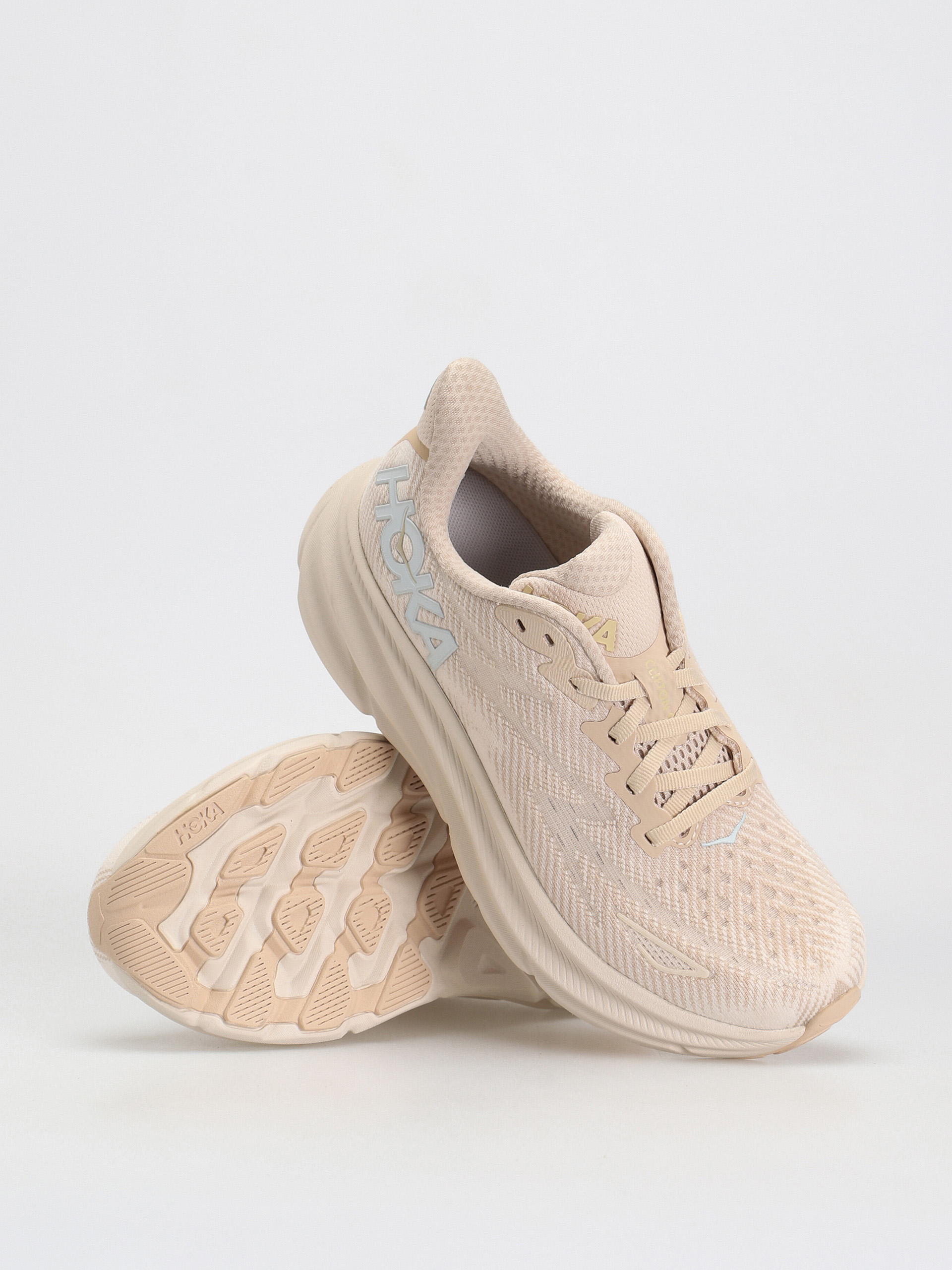 Hoka Clifton 9 Schuhe Wmn (shifting sand/eggnog)
