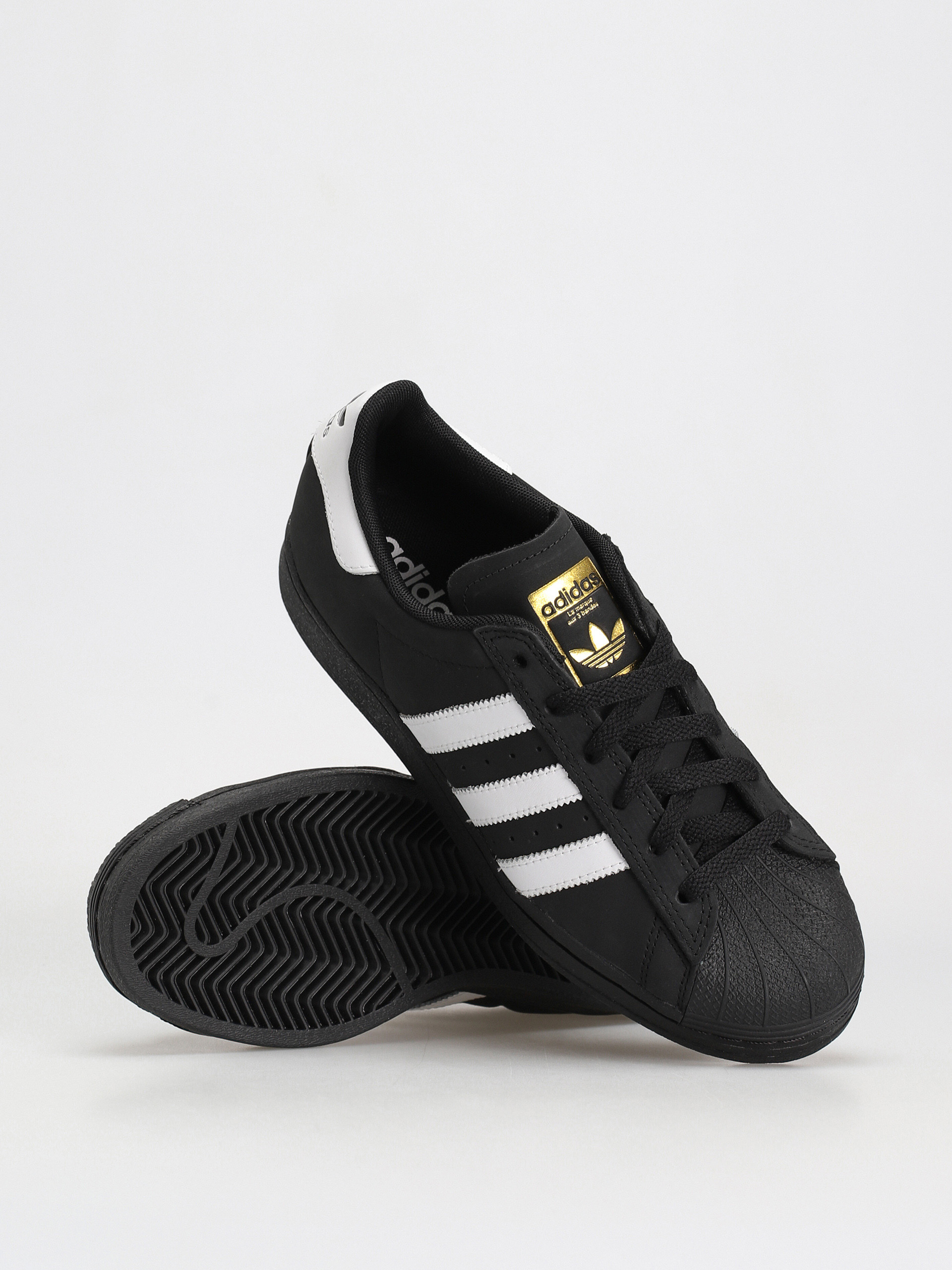 adidas Superstar Adv Shoes (cblack/ftwwht/goldmt)