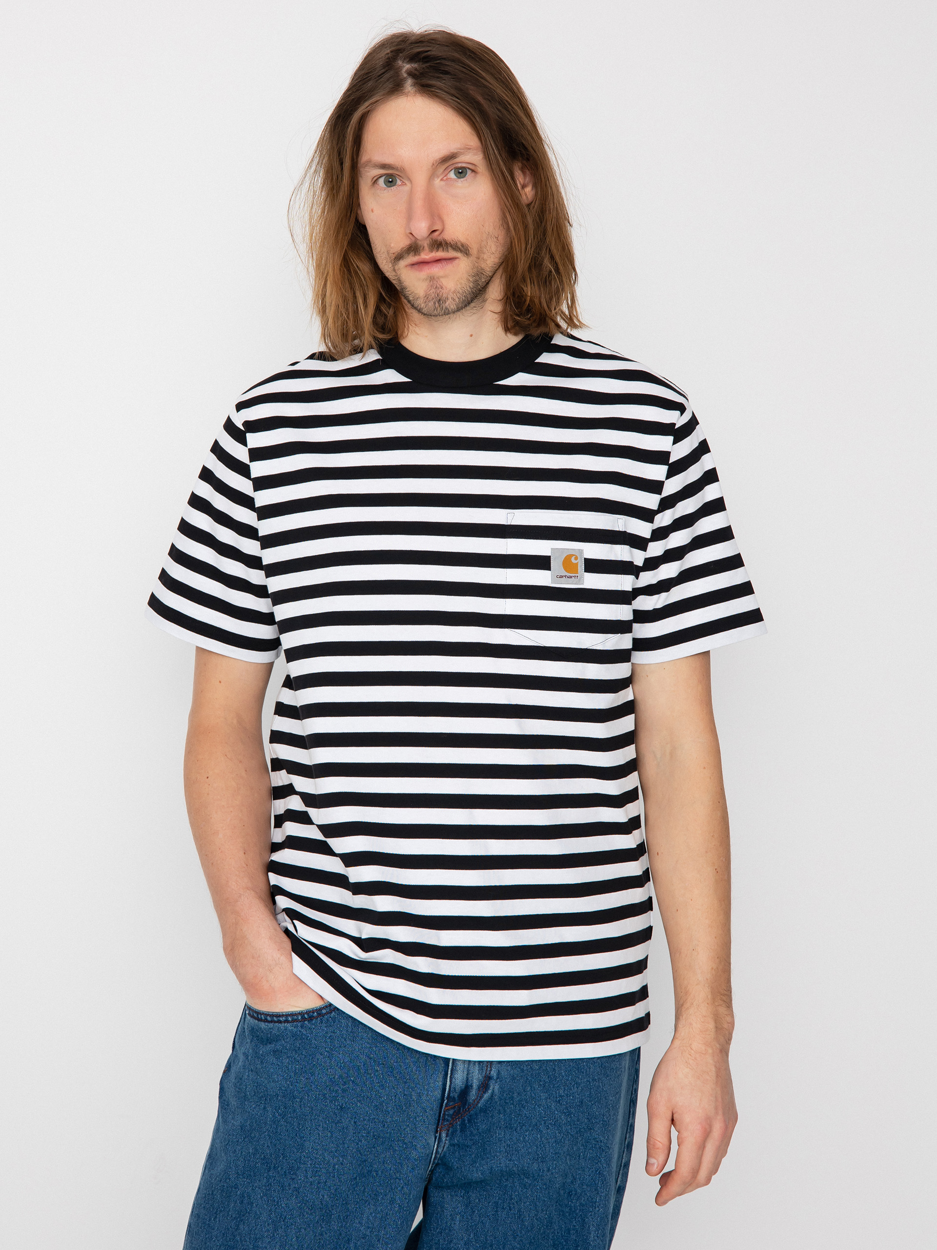 Carhartt WIP Scotty Pocket T-shirt (scotty stripe black/white)