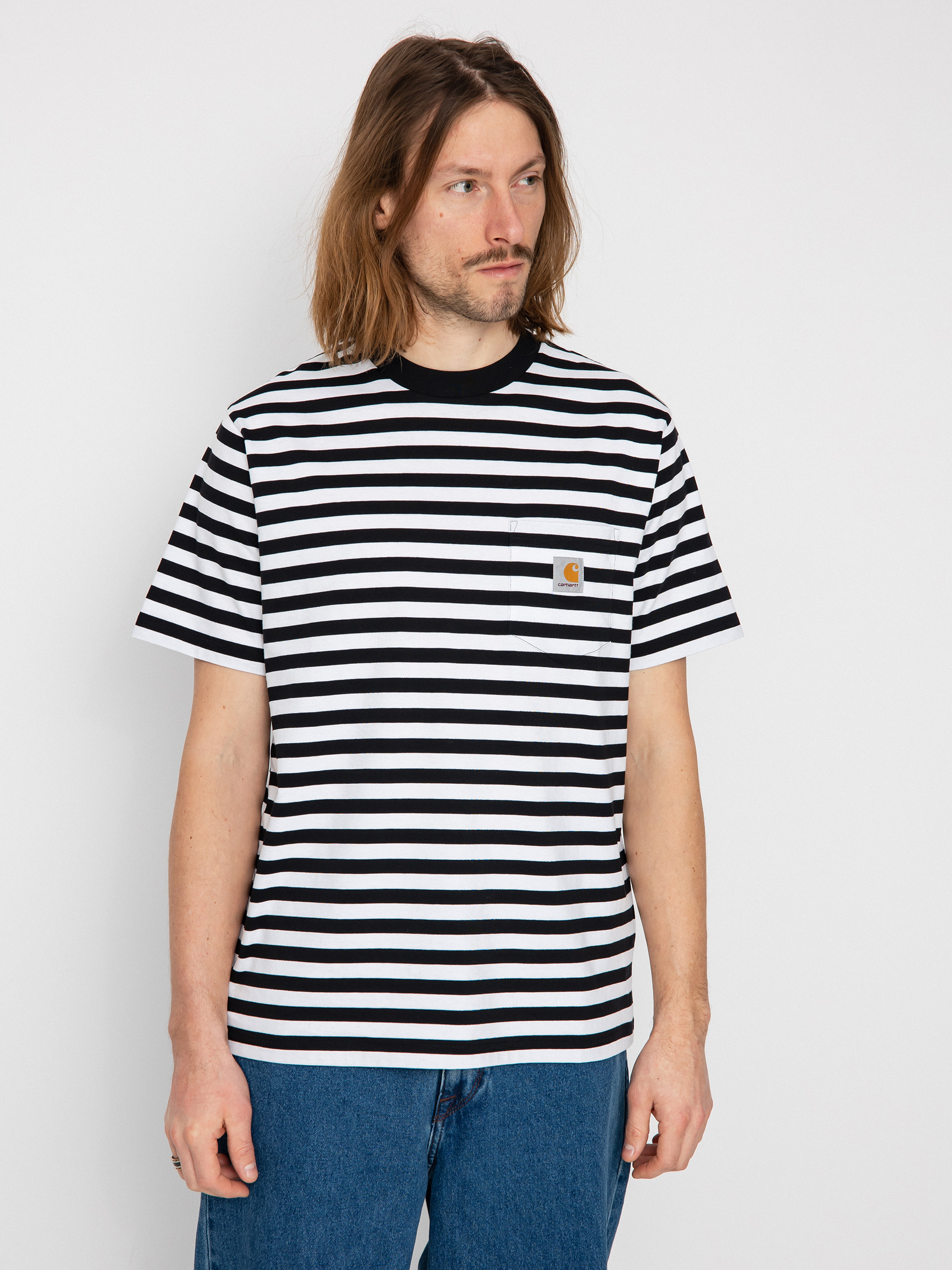 Carhartt WIP Scotty Pocket T-shirt (scotty stripe black/white)