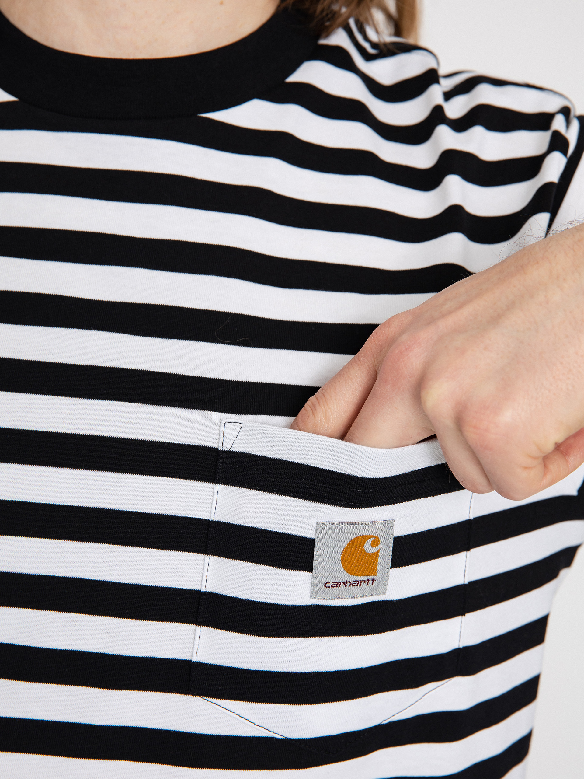 Carhartt WIP Scotty Pocket T-shirt (scotty stripe black/white)