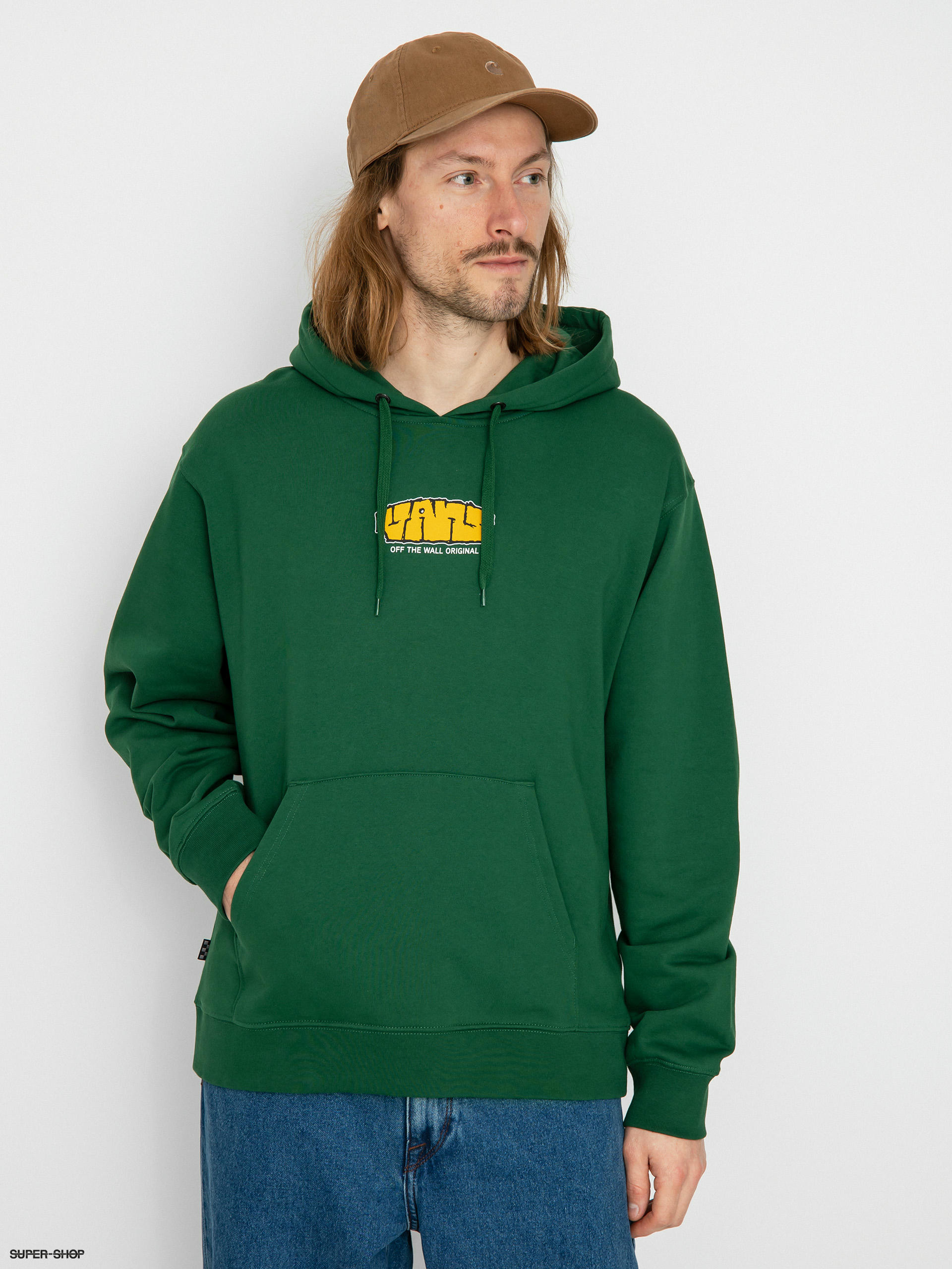 Green hotsell vans hoodie