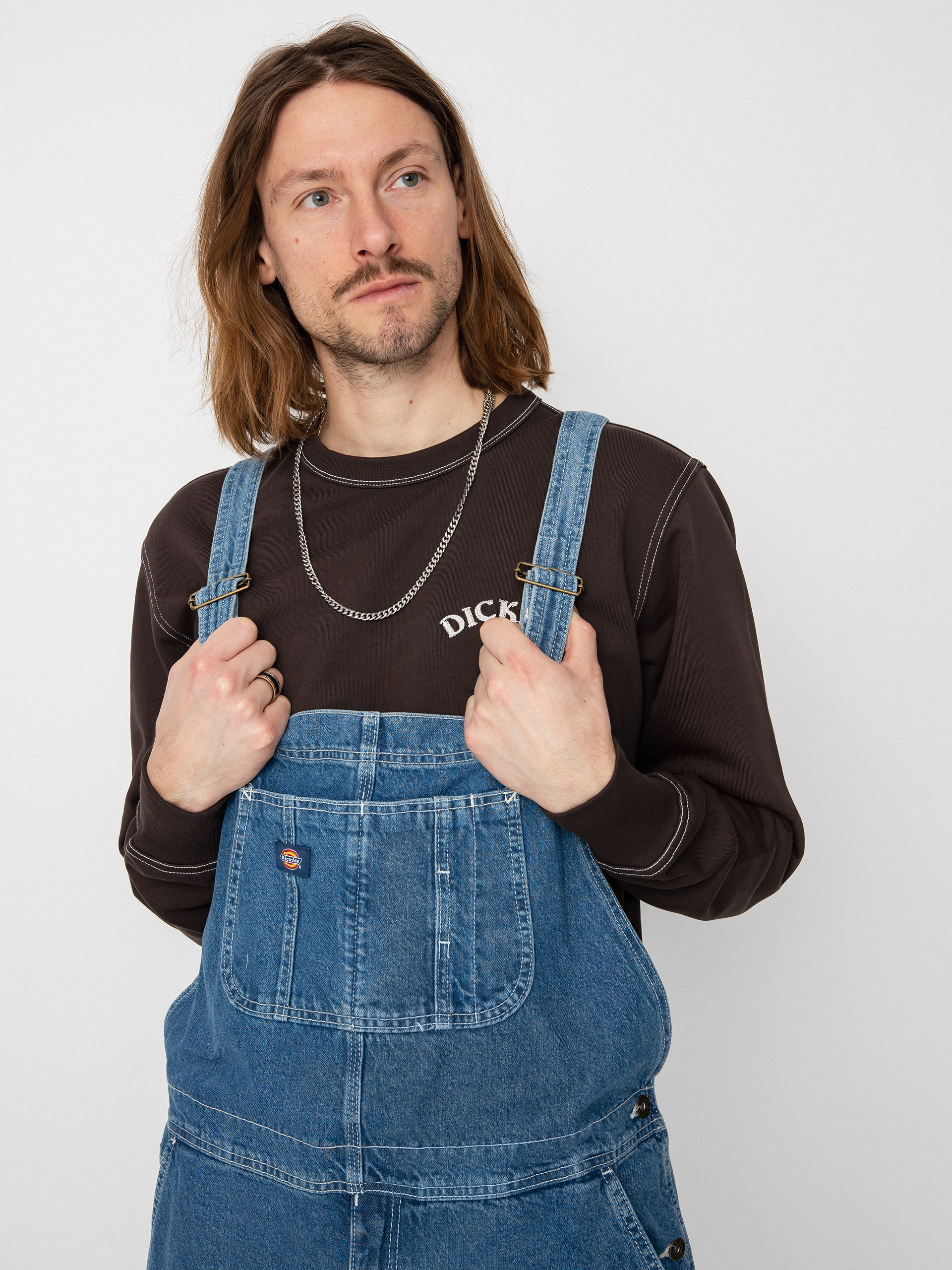 Dickies Classic Denim Bib Pants (classic blue)