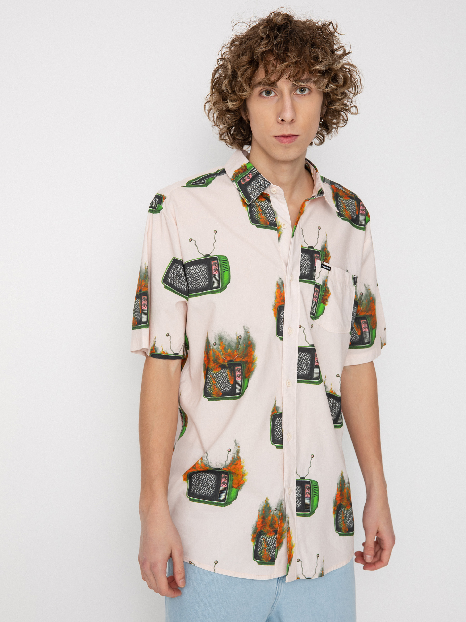 Volcom Fa J Hager Hemd (whitecap grey)