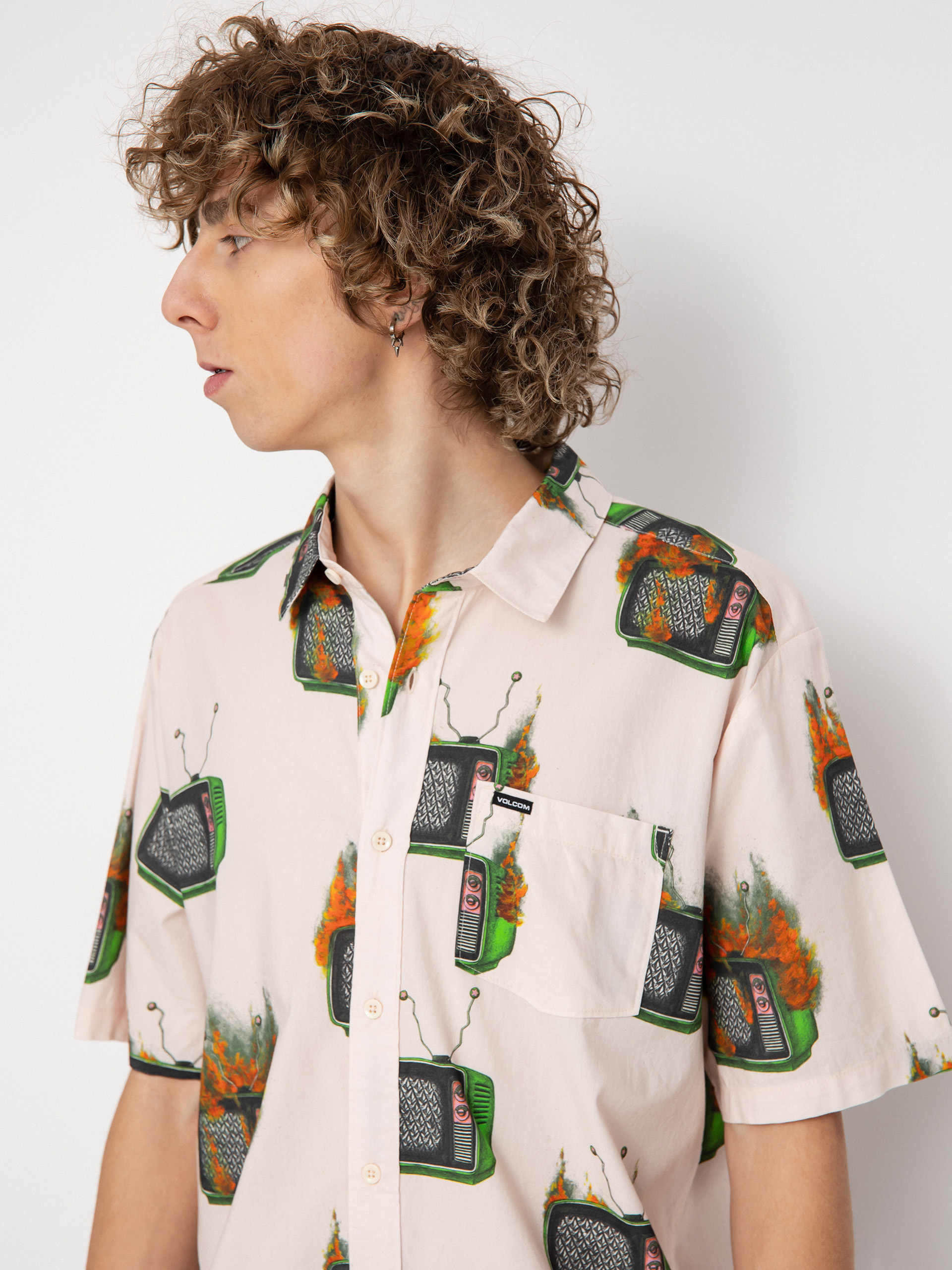 Volcom Fa J Hager Hemd (whitecap grey)