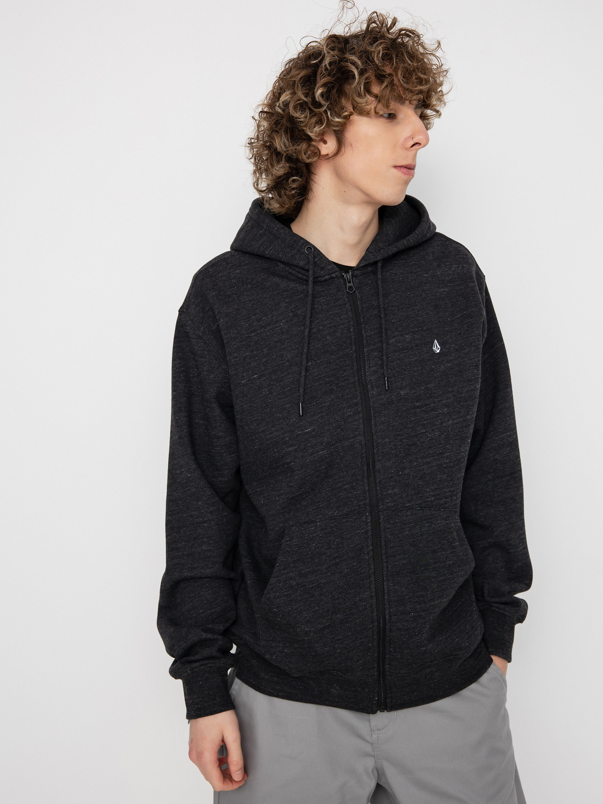 Volcom single stone hot sale lined zip hoodie