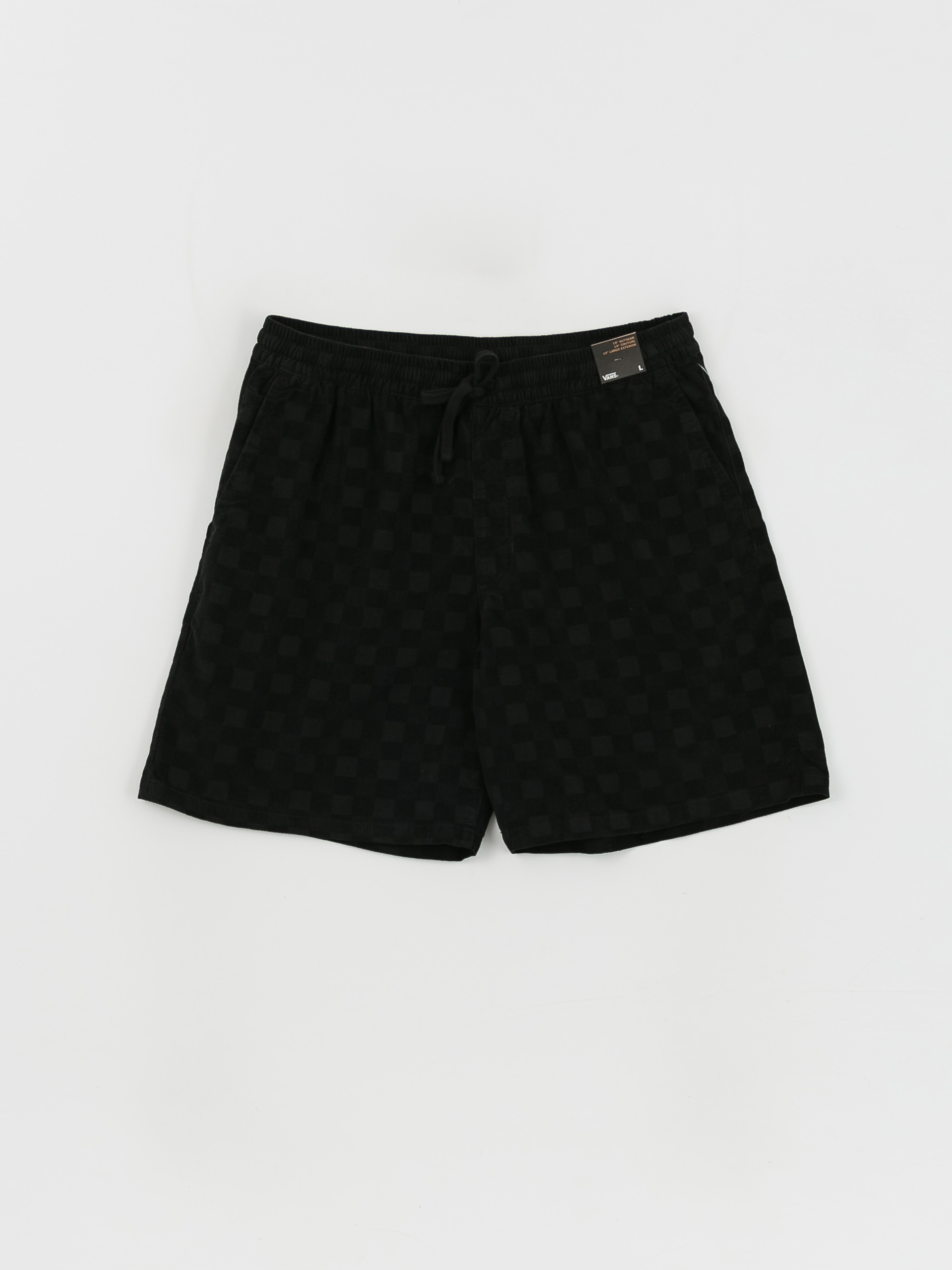 Vans Range Check Cord Louniwe E Waist Shorts (black)