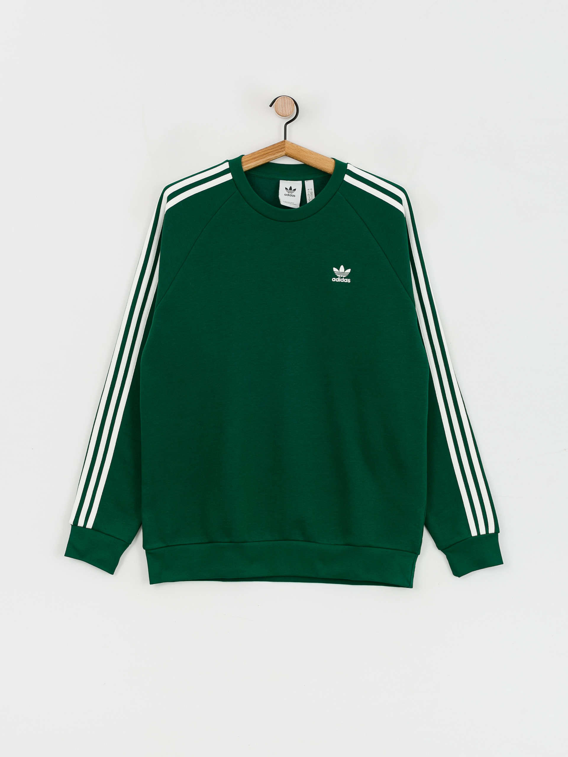 adidas Originals 3 Stripes Sweatshirt (drkgrn)
