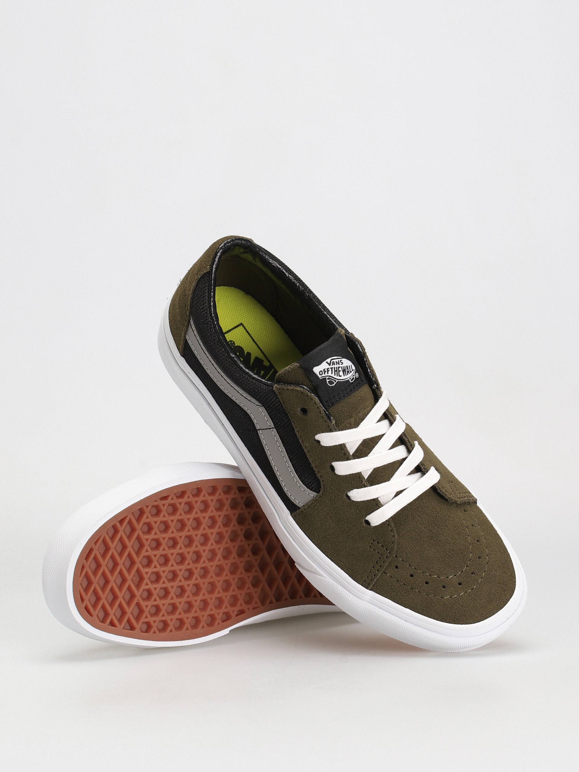 Vans Sk8 Low Shoes (2 tone olive/black)
