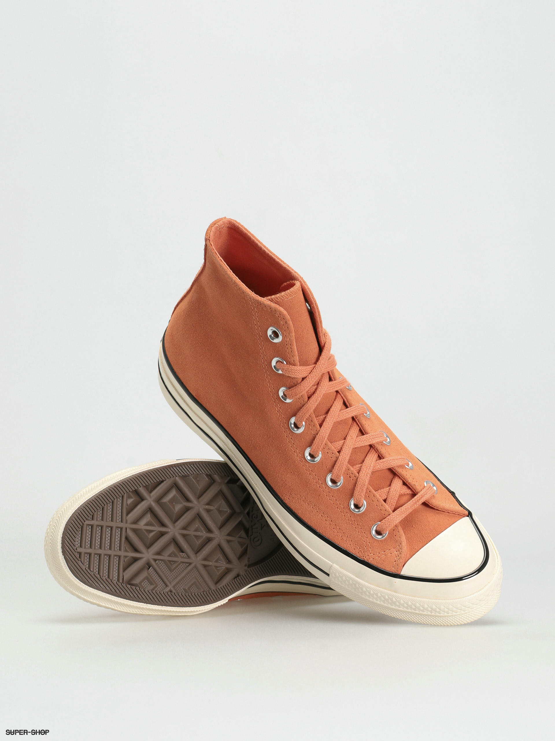 Peach hotsell leather converse