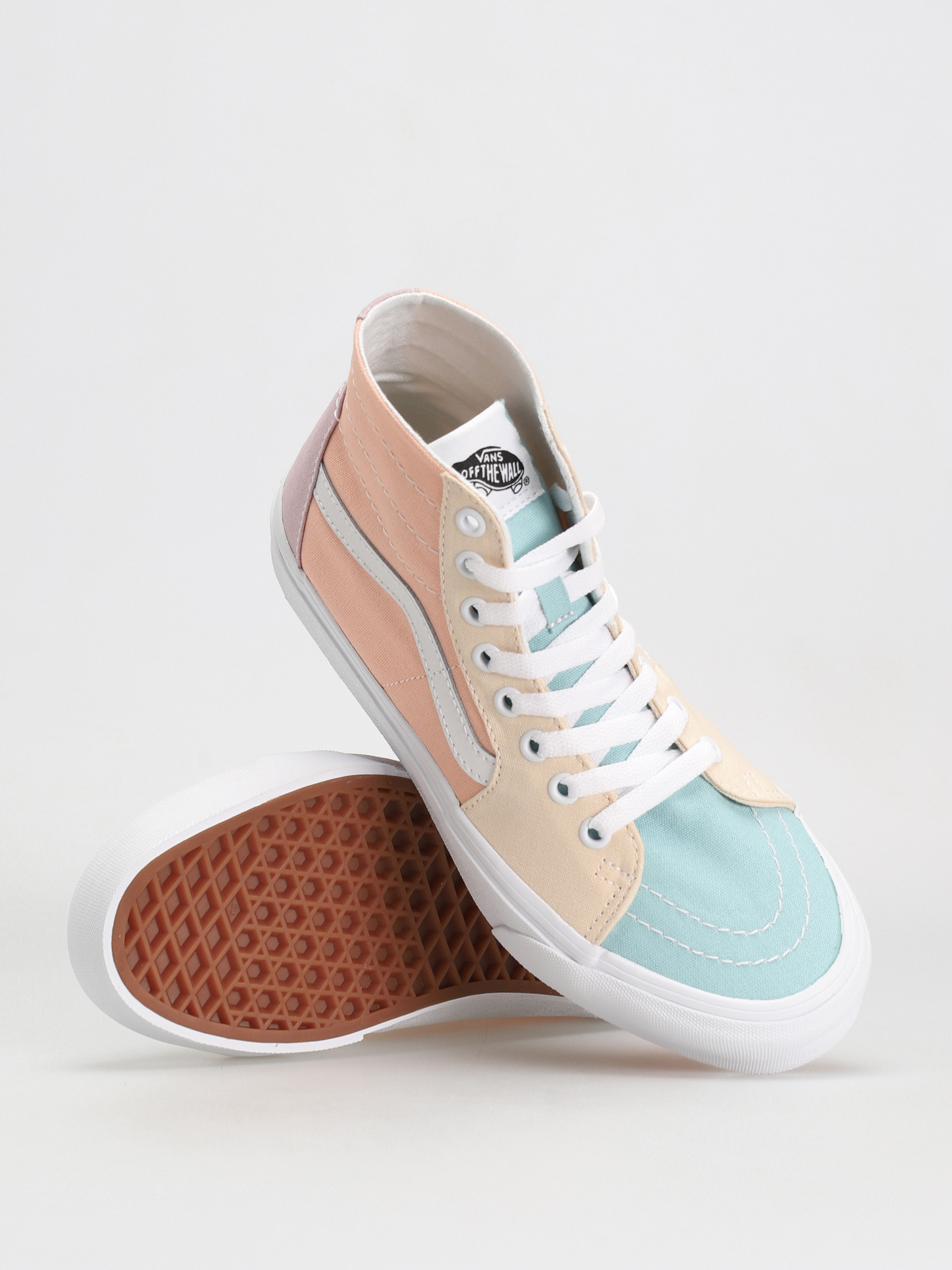 Vans Sk8 Hi Tapered Schuhe Wmn (pastel block multi/true white)