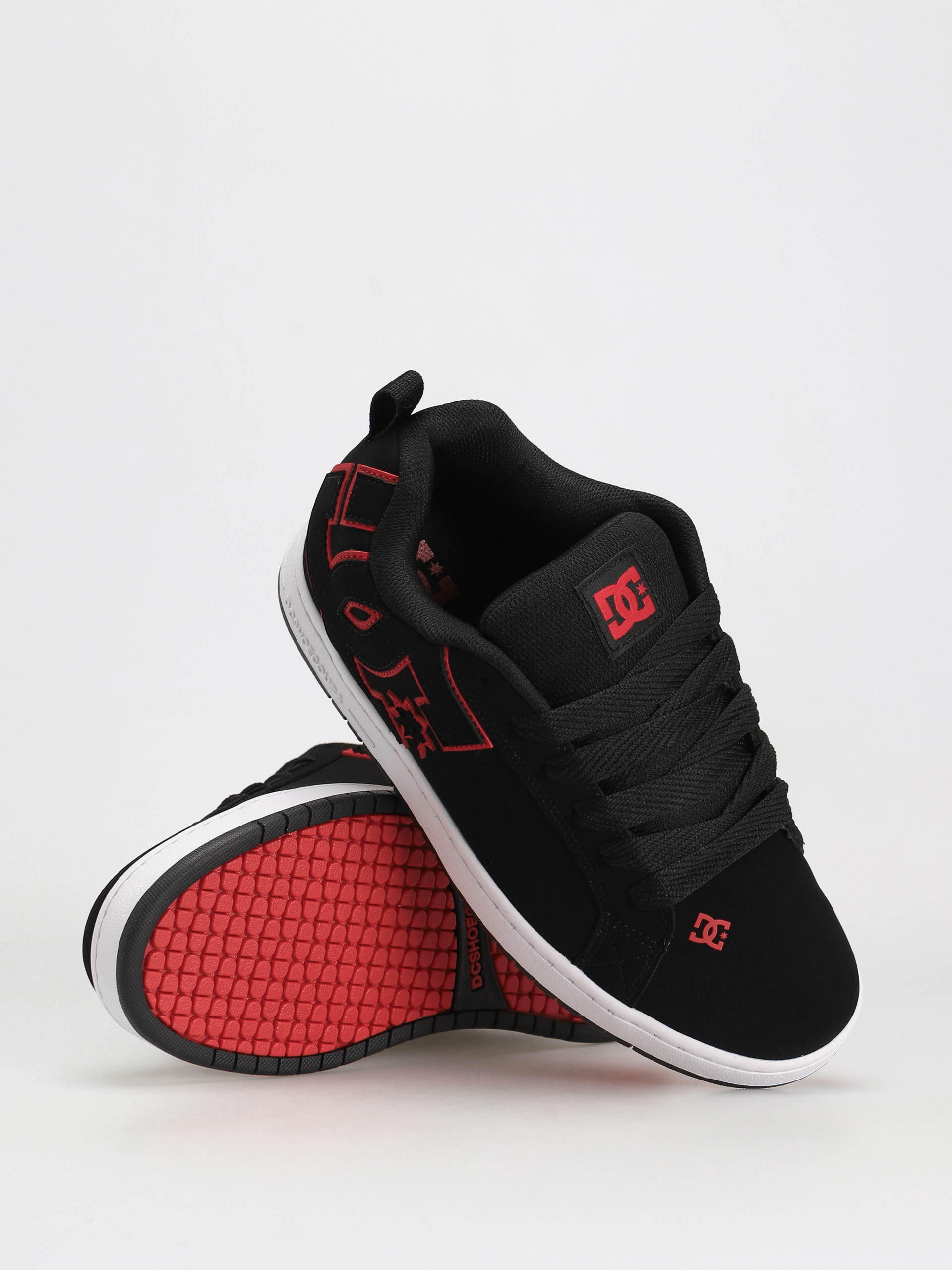 DC Court Graffik Shoes (black/red/white)