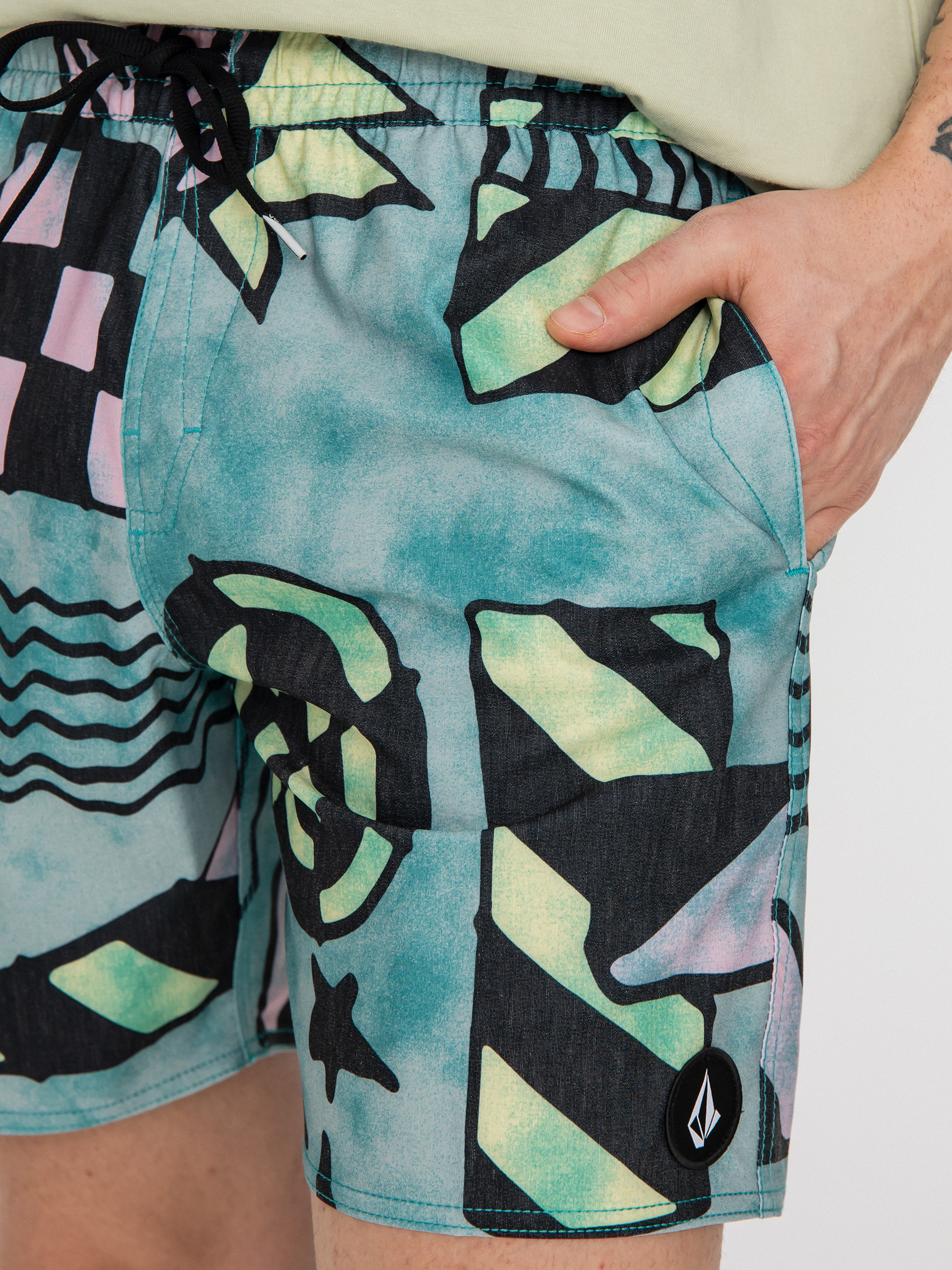 Volcom Chlorine Killer Stoney Trnk 17 Shorts (temple teal)