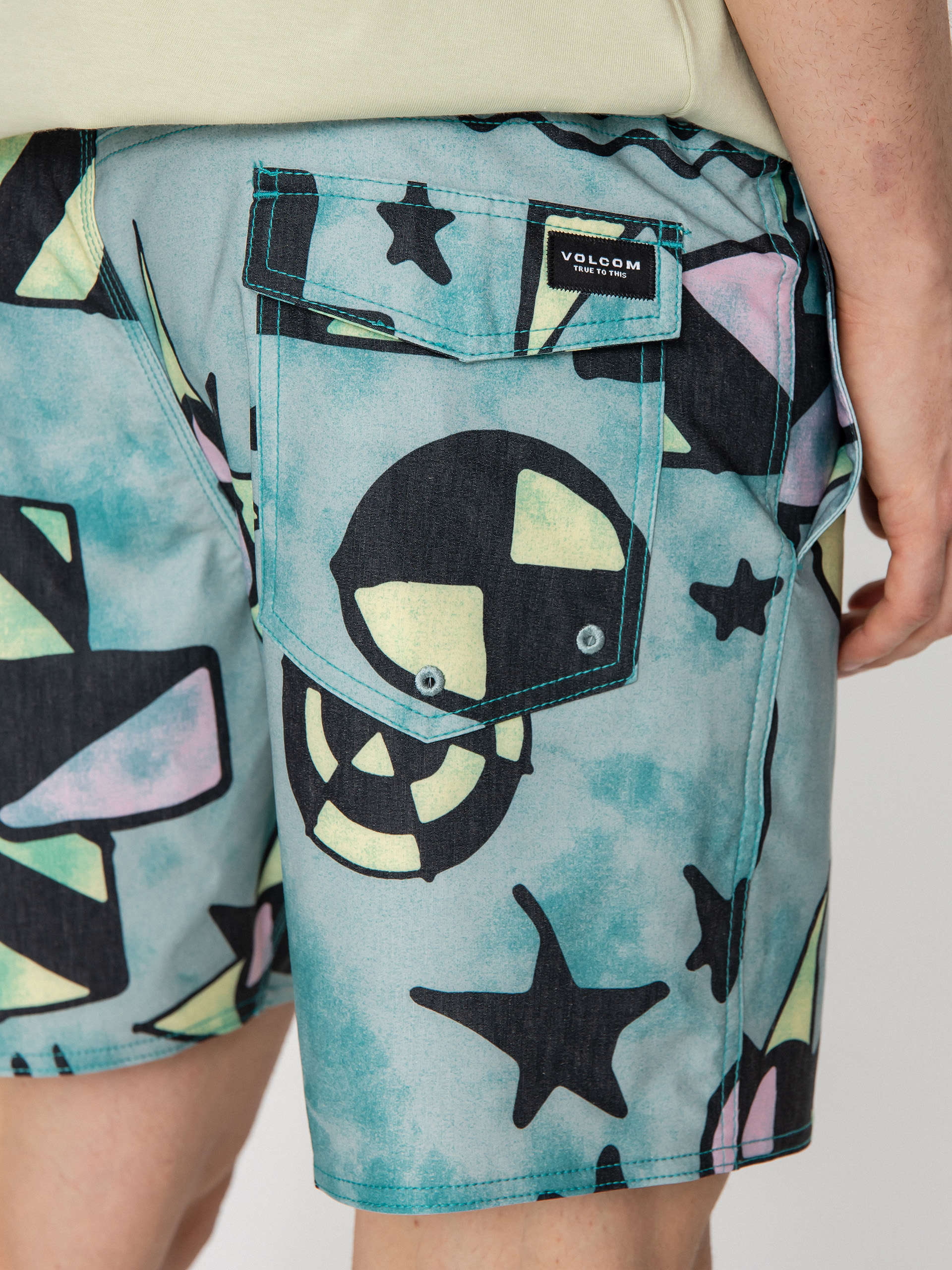 Volcom Chlorine Killer Stoney Trnk 17 Shorts (temple teal)