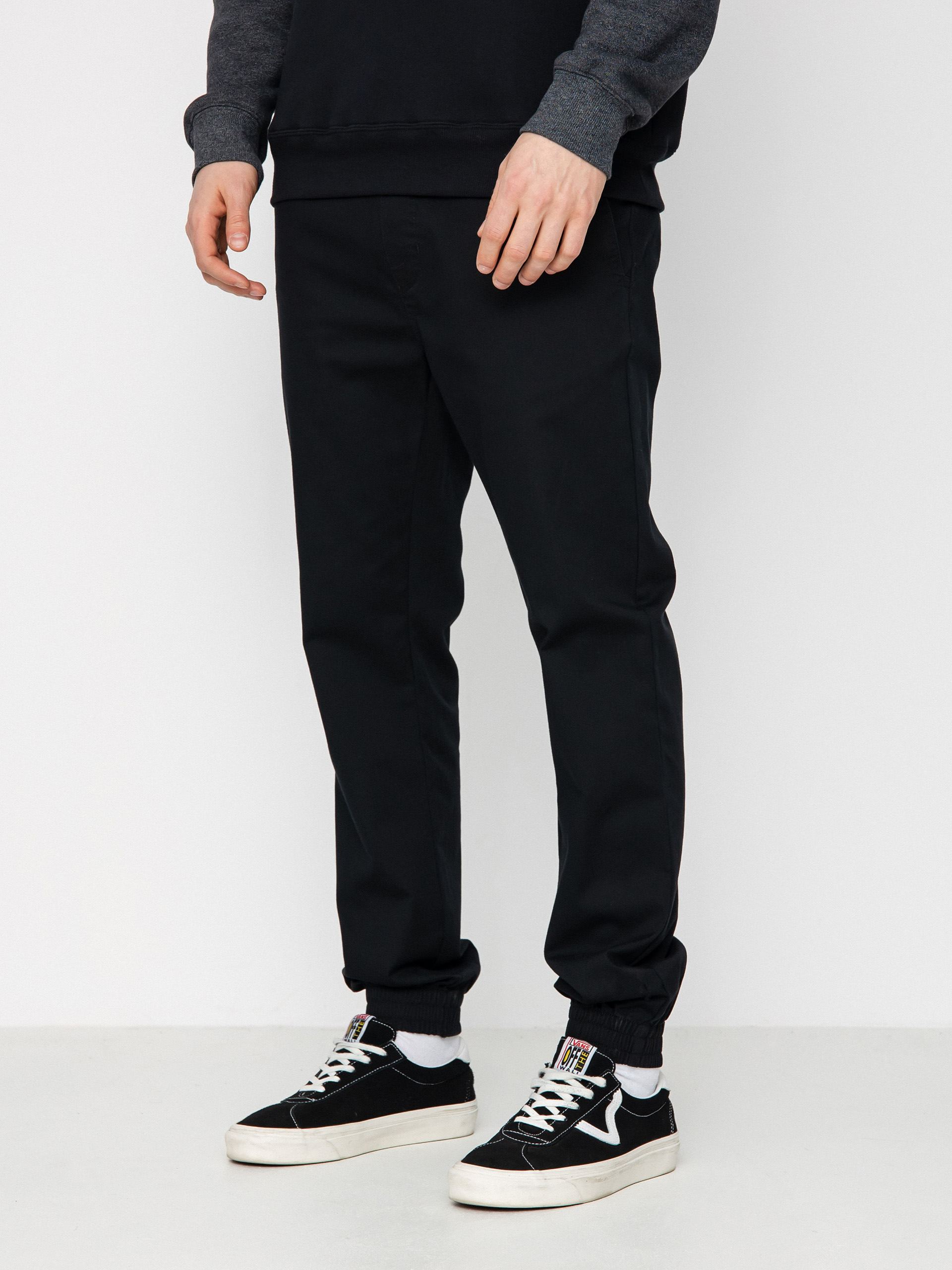 Black chino joggers deals