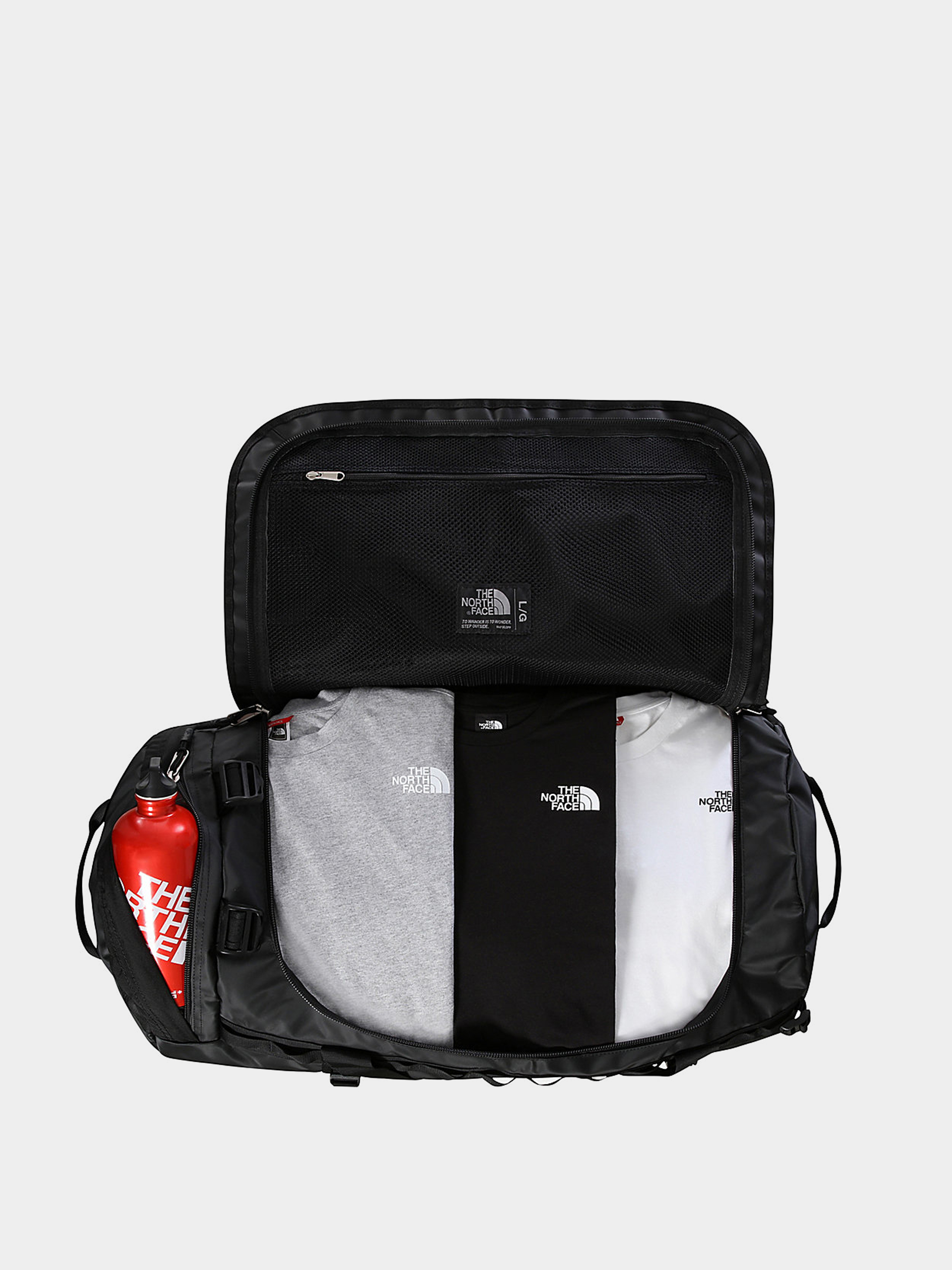 The North Face Base Camp Duffel L Bag - black (tnf black/tnf white)