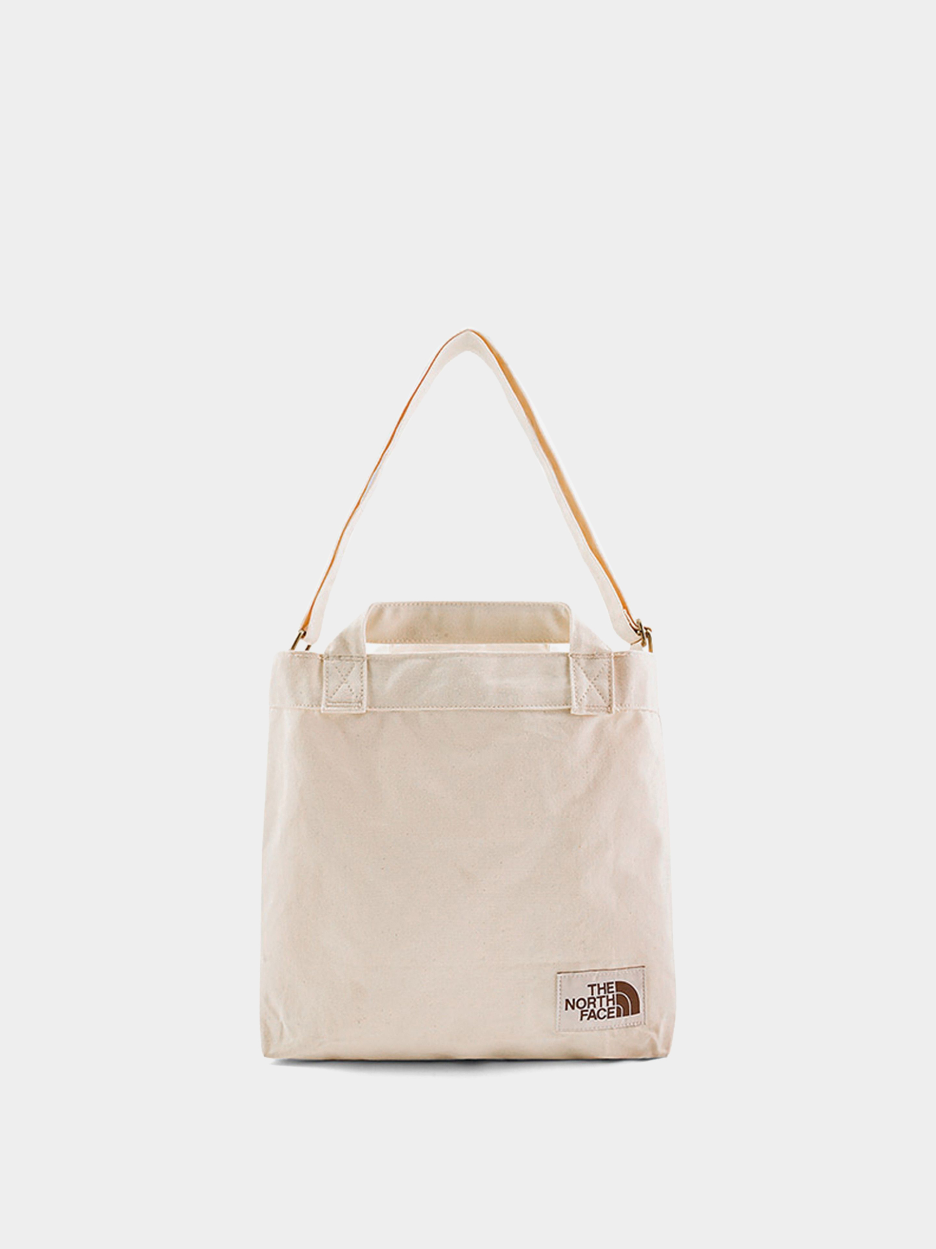 The North Face Adjustable Cotton Handbag (weimaraner brown large logo print)
