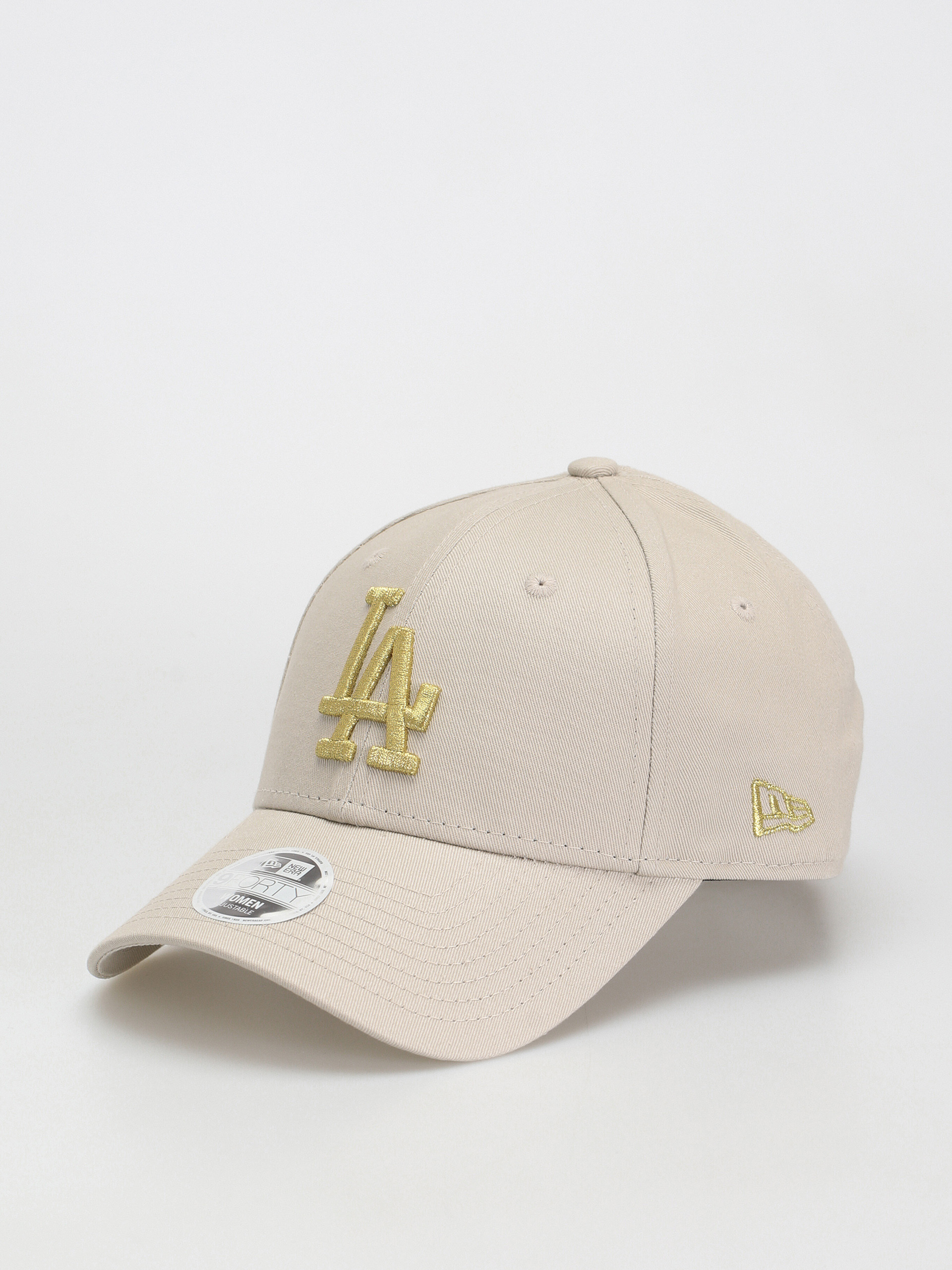 New Era Metallic Logo 9Forty Los Angeles Dodgers Cap Wmn (stone/gold)