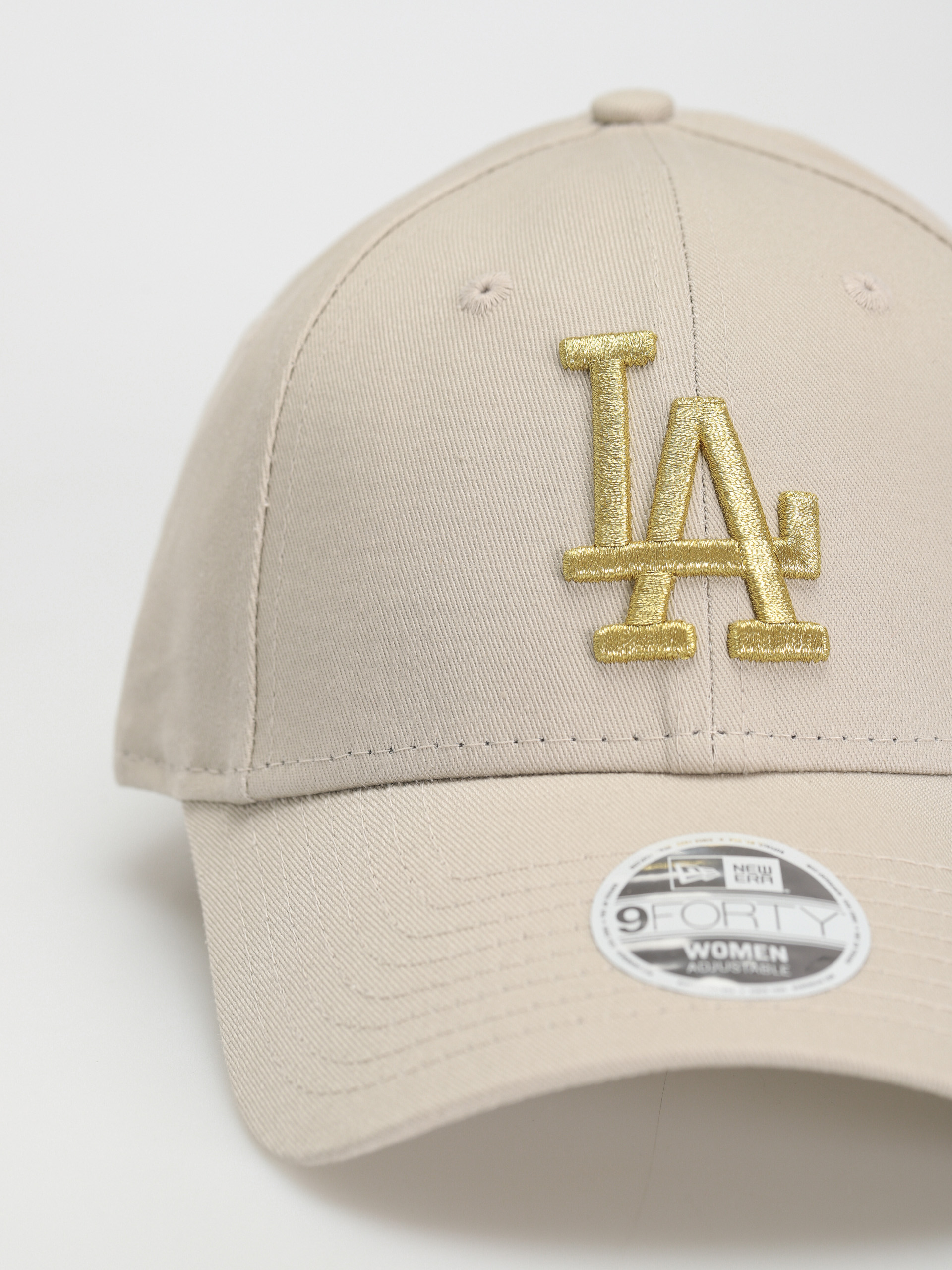New Era Metallic Logo 9Forty Los Angeles Dodgers Cap Wmn (stone/gold)