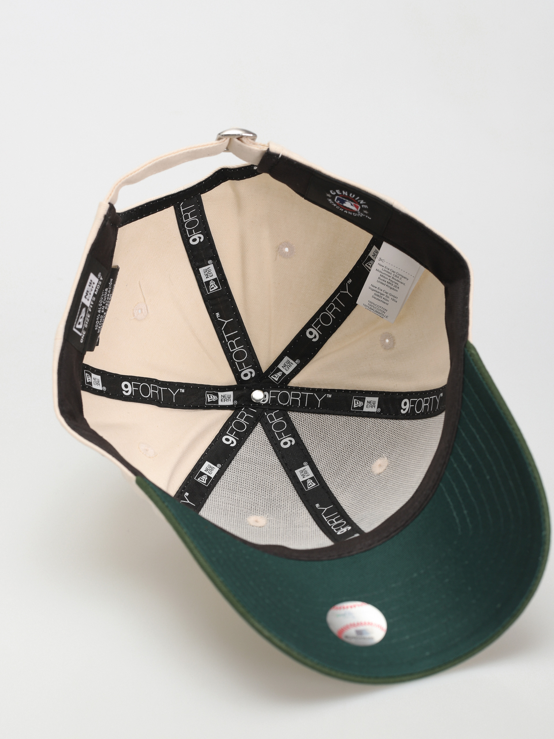 New Era MLB 9Forty New York Yankees Cap (chalk/dark green)