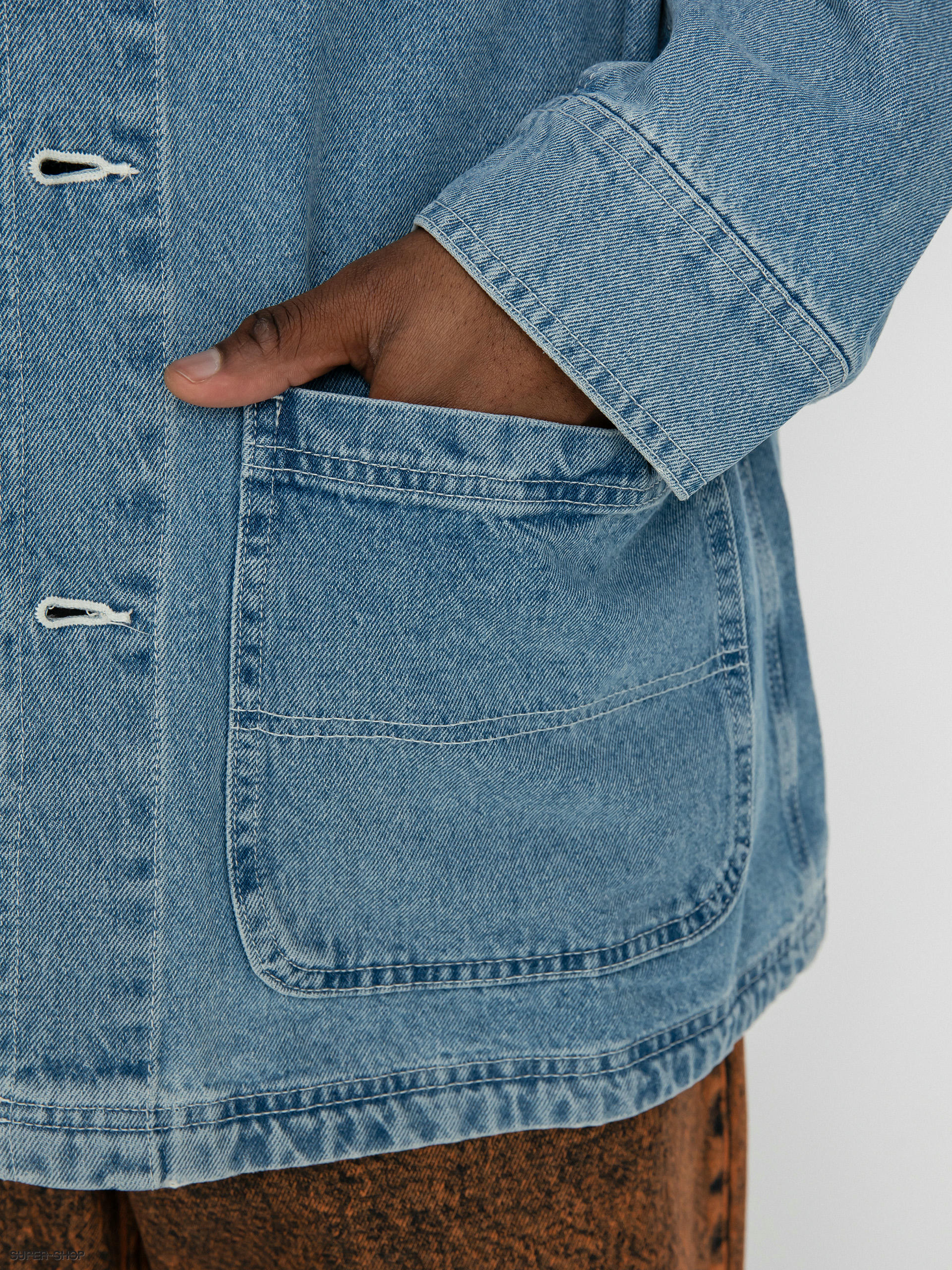 Unlined denim outlet chore coat