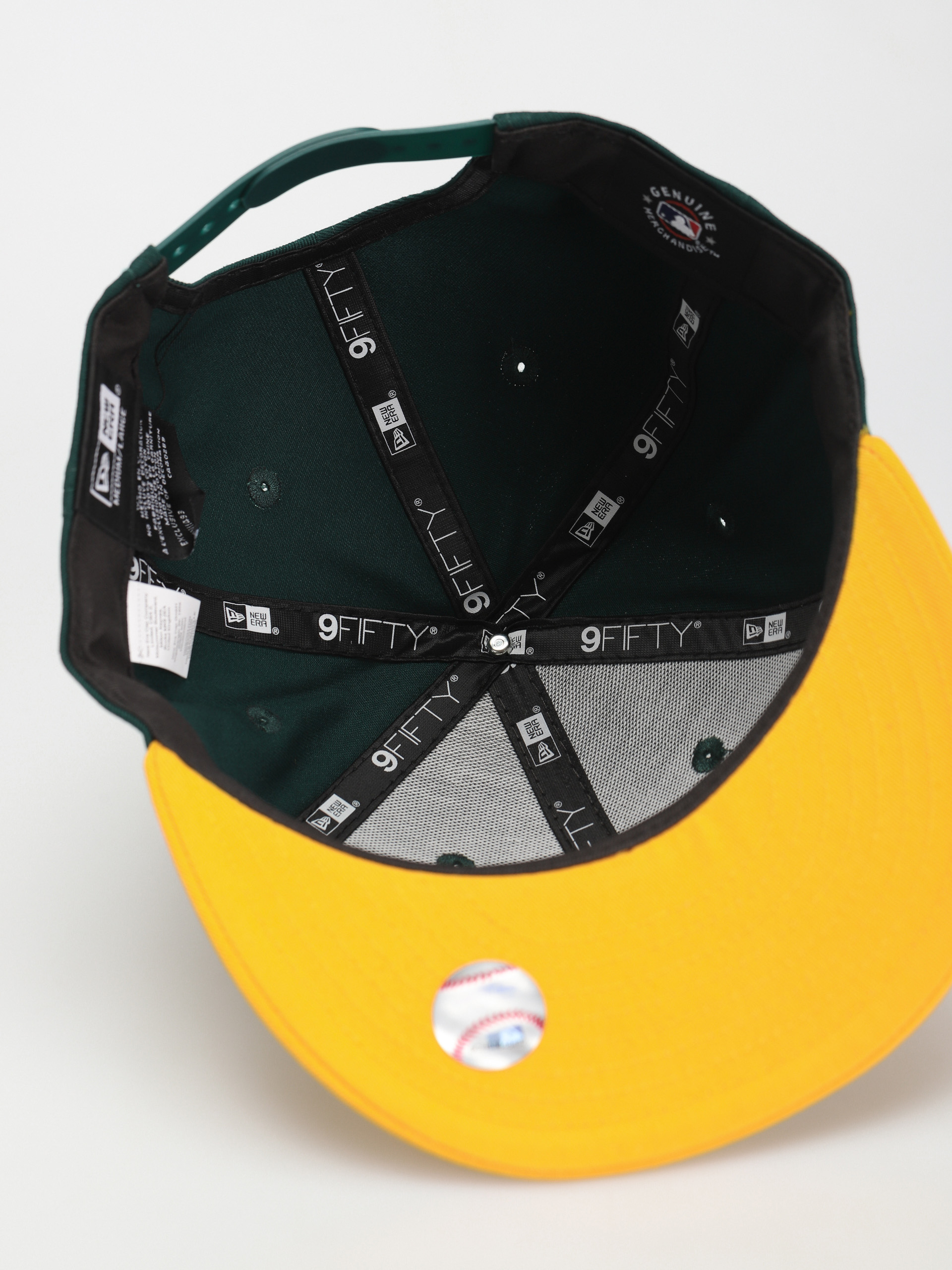 New Era 9FORTY MLB Oakland Athletics Cap - Dark Green/Yellow