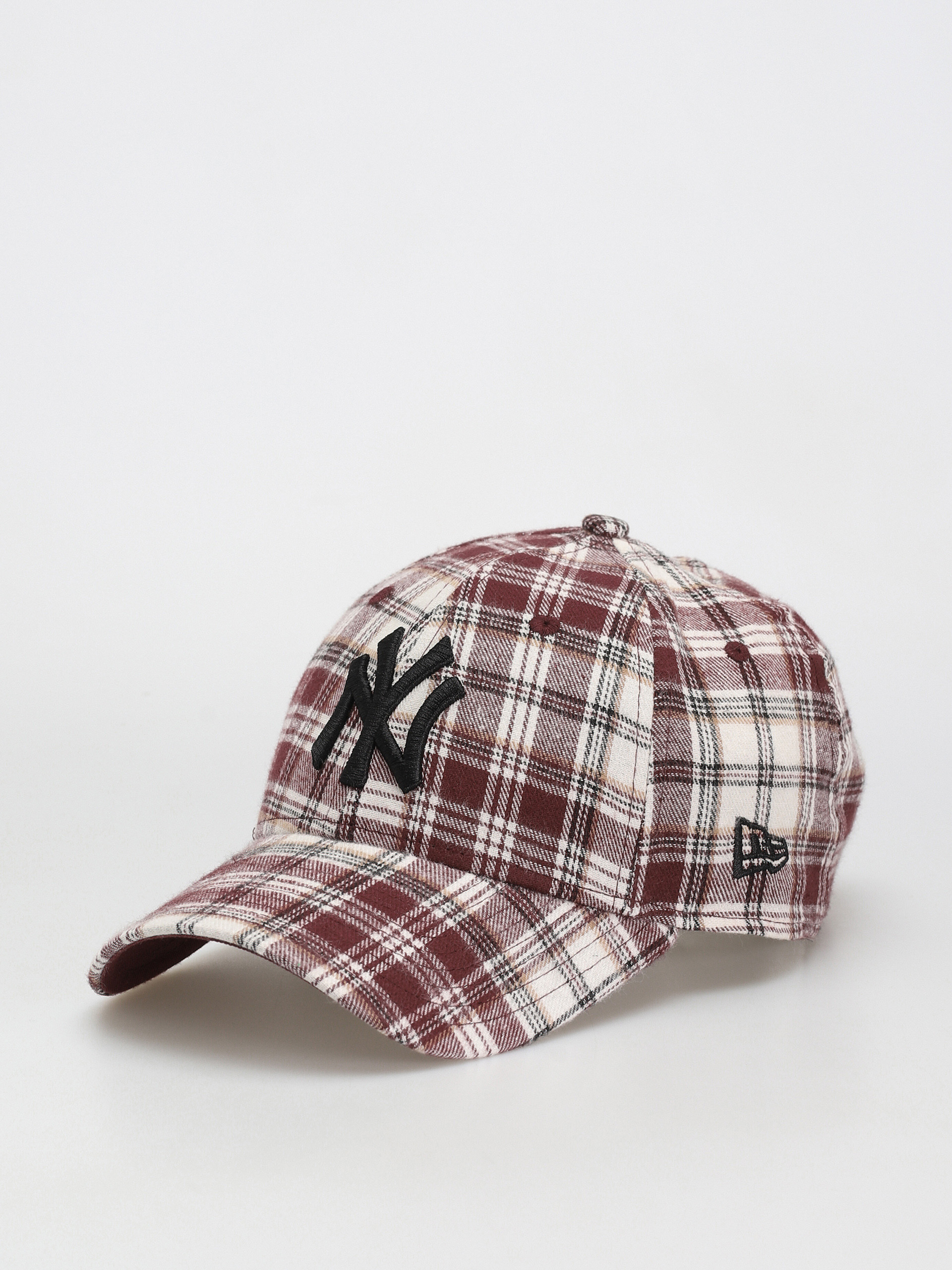 New Era Plaid Camo 9Forty New York Yankees Cap (maroon)