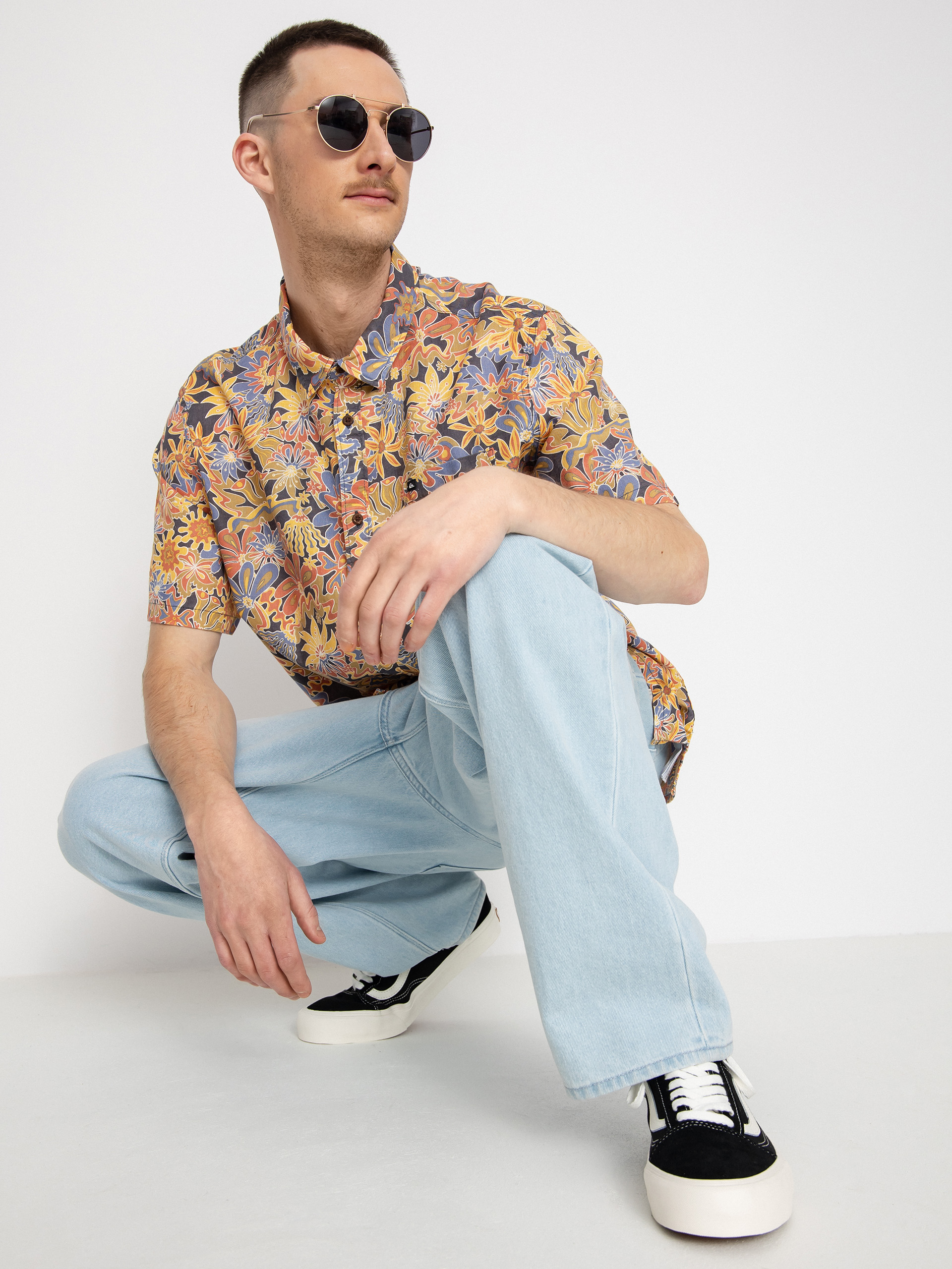 Quiksilver Surfadelica Shirt (dkslatesurf)