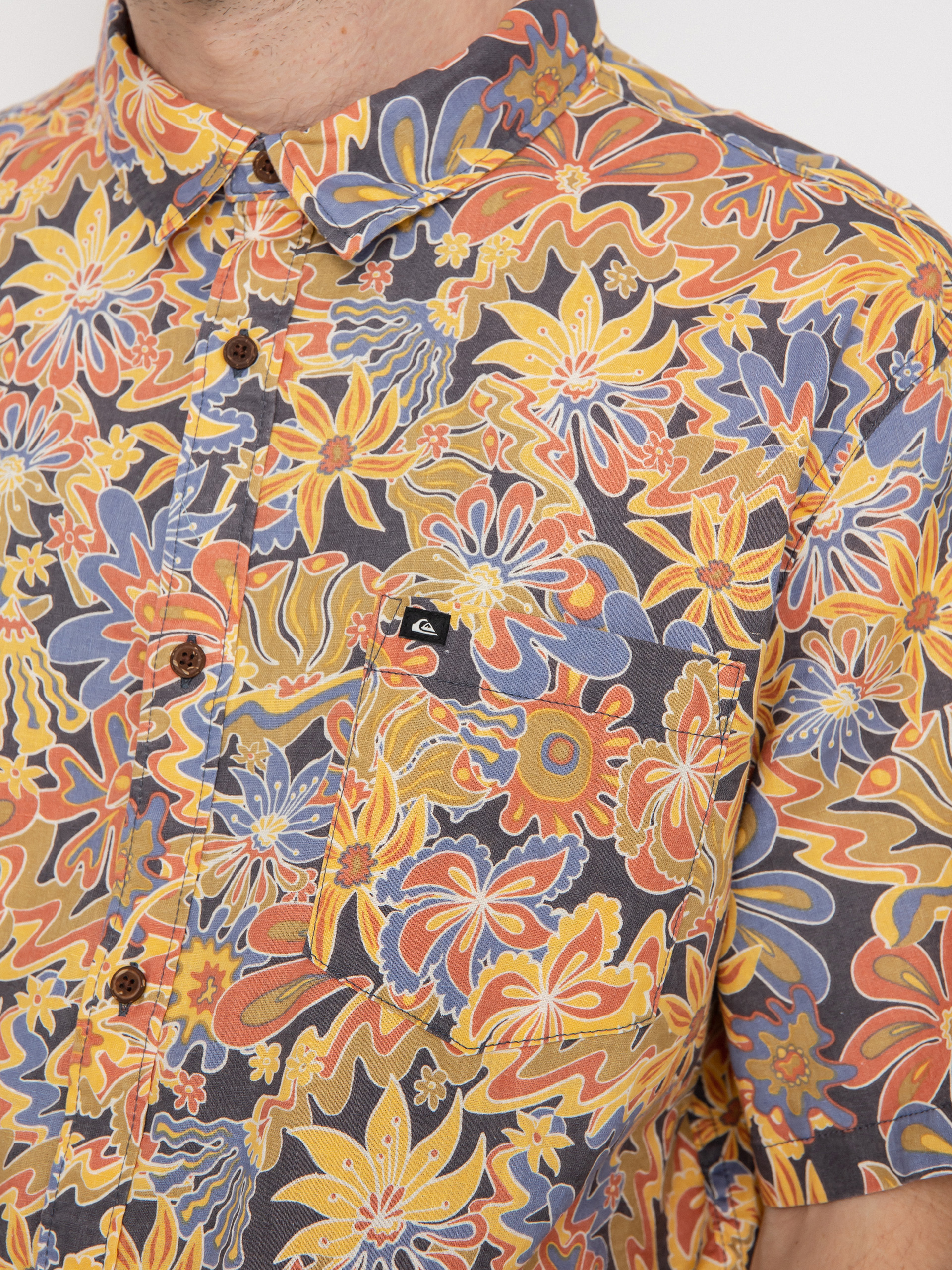 Quiksilver Surfadelica Hemd (dkslatesurf)