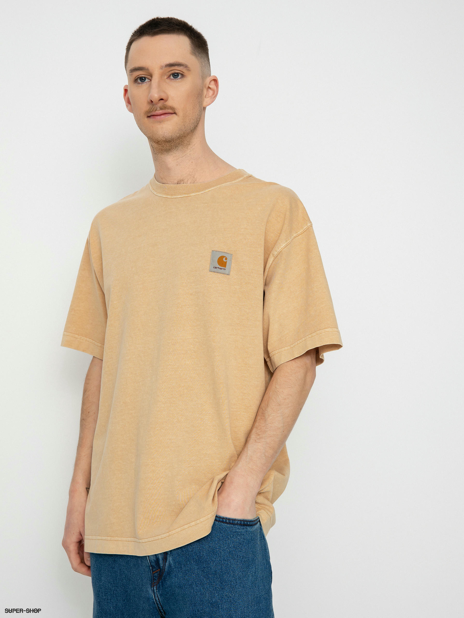 Carhartt WIP Work in Progress Nelson Short Sleeve T-Shirt Dusty Hamilton  Brown S