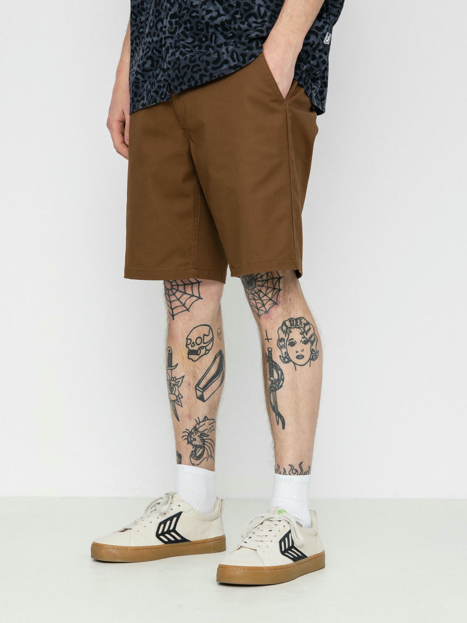 Brixton Choice Chino Shorts (dark earth)