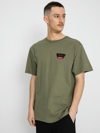 Brixton Linwood T-shirt (olive surplus/gold/aloha red)