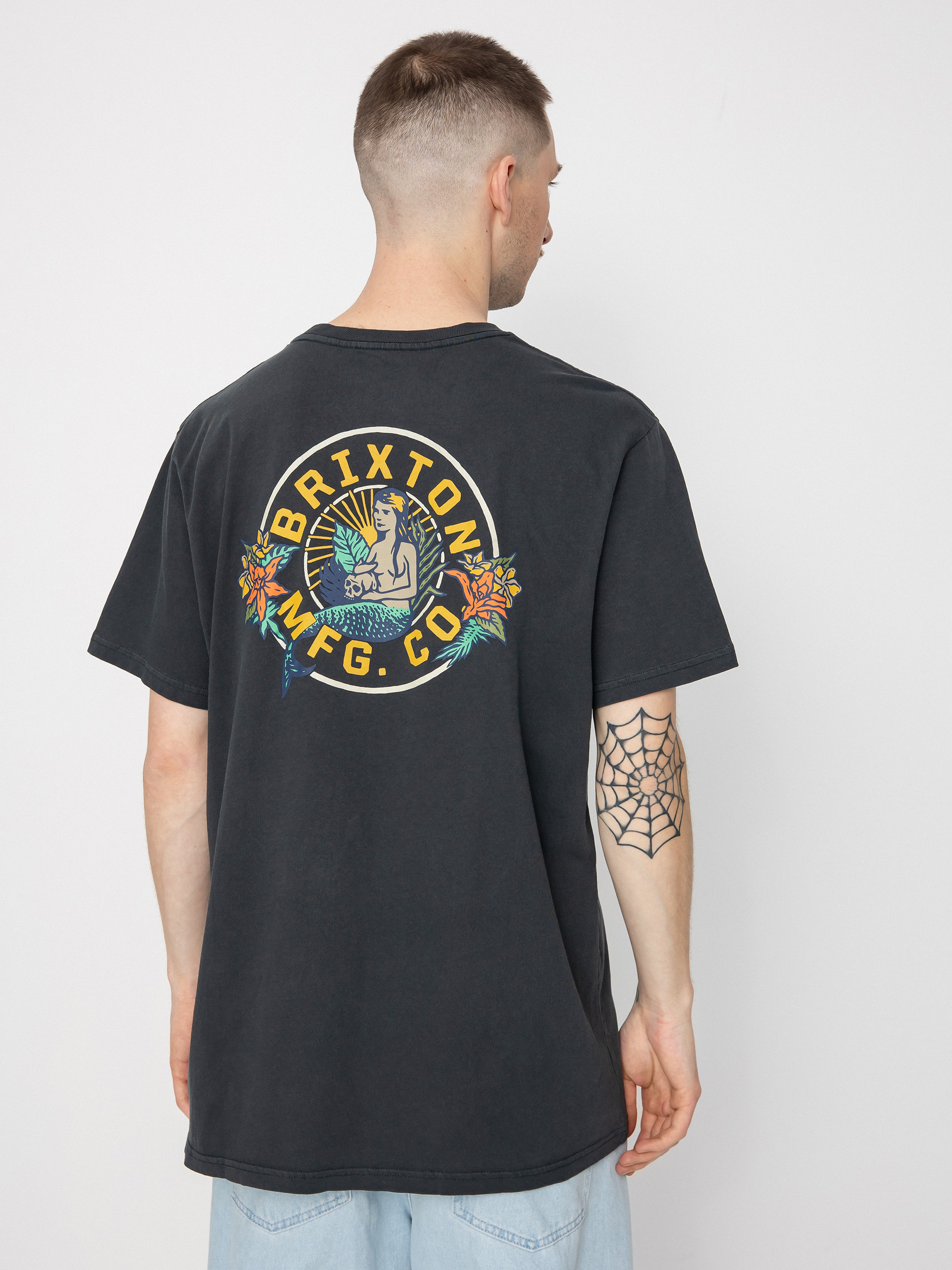 Brixton Geneva T-Shirt (black worn wash)
