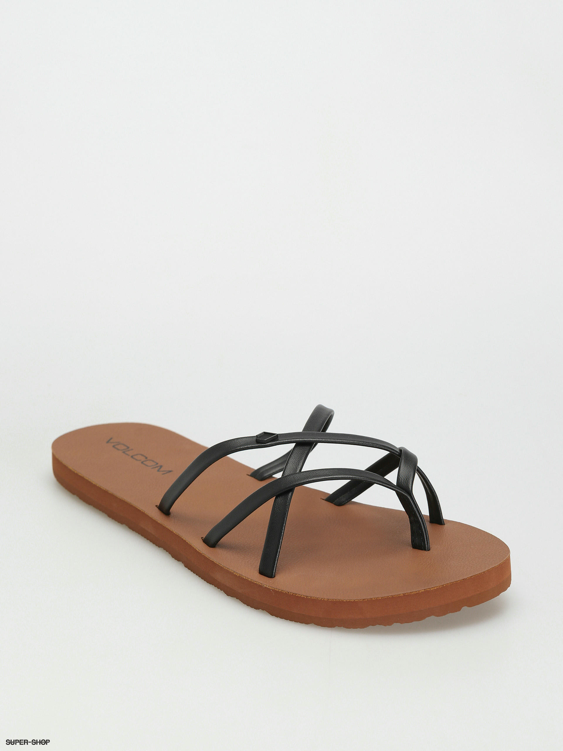 Black discount volcom sandals