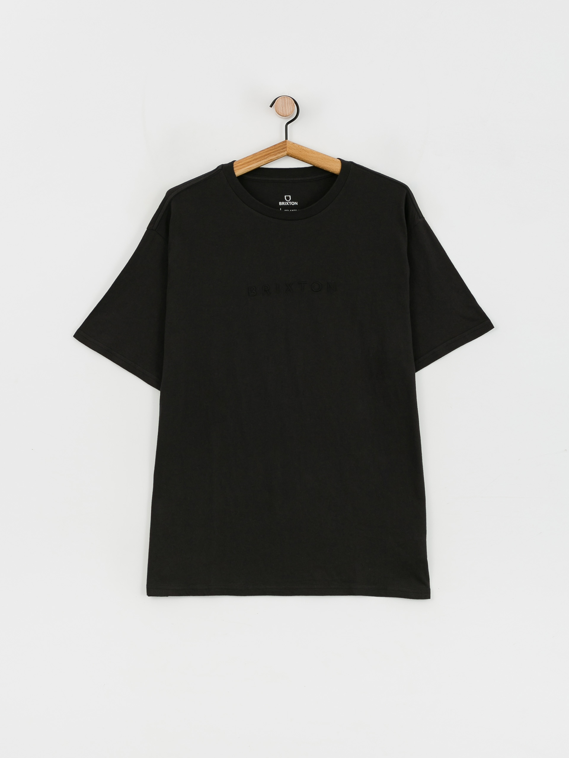 Brixton Alpha Line Relaxed T-Shirt (black garment dye)