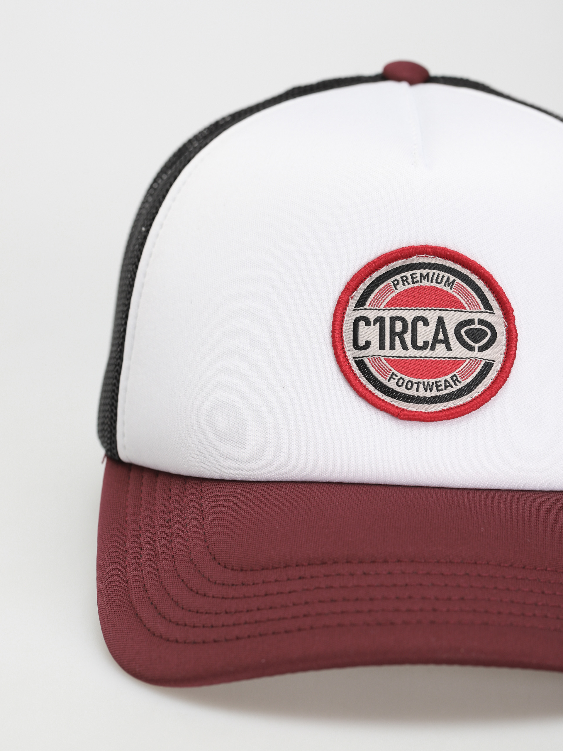 Circa Premium Trucker Cap (white/burgundy/black)