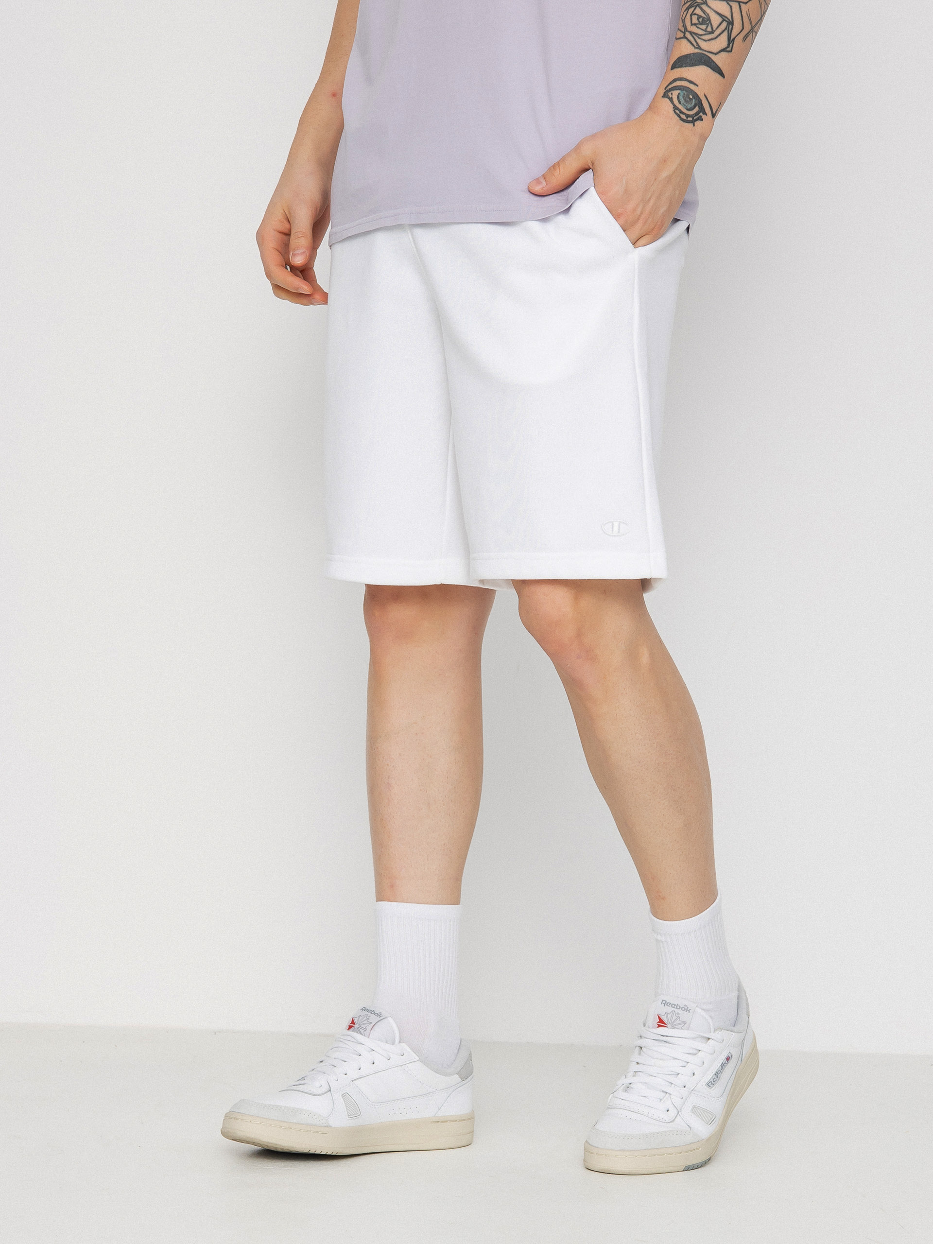 Men's champion fleece outlet shorts