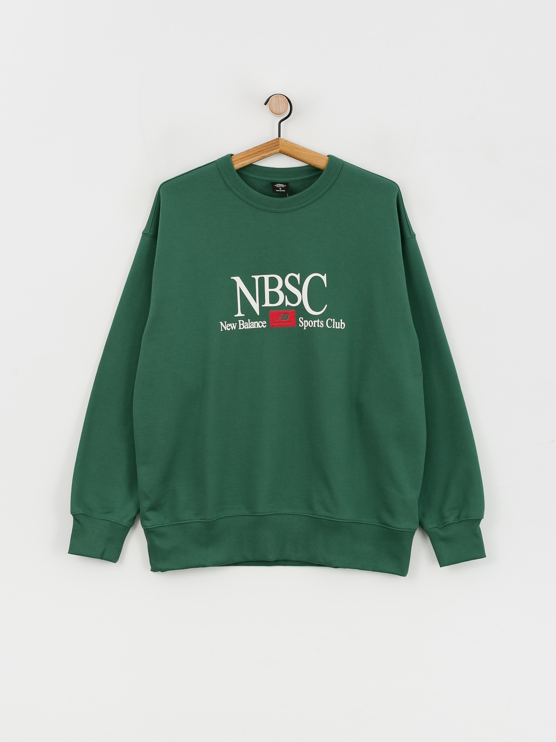 New Balance Athletics Sports Club Sweatshirt Grün (tmfrstgr)