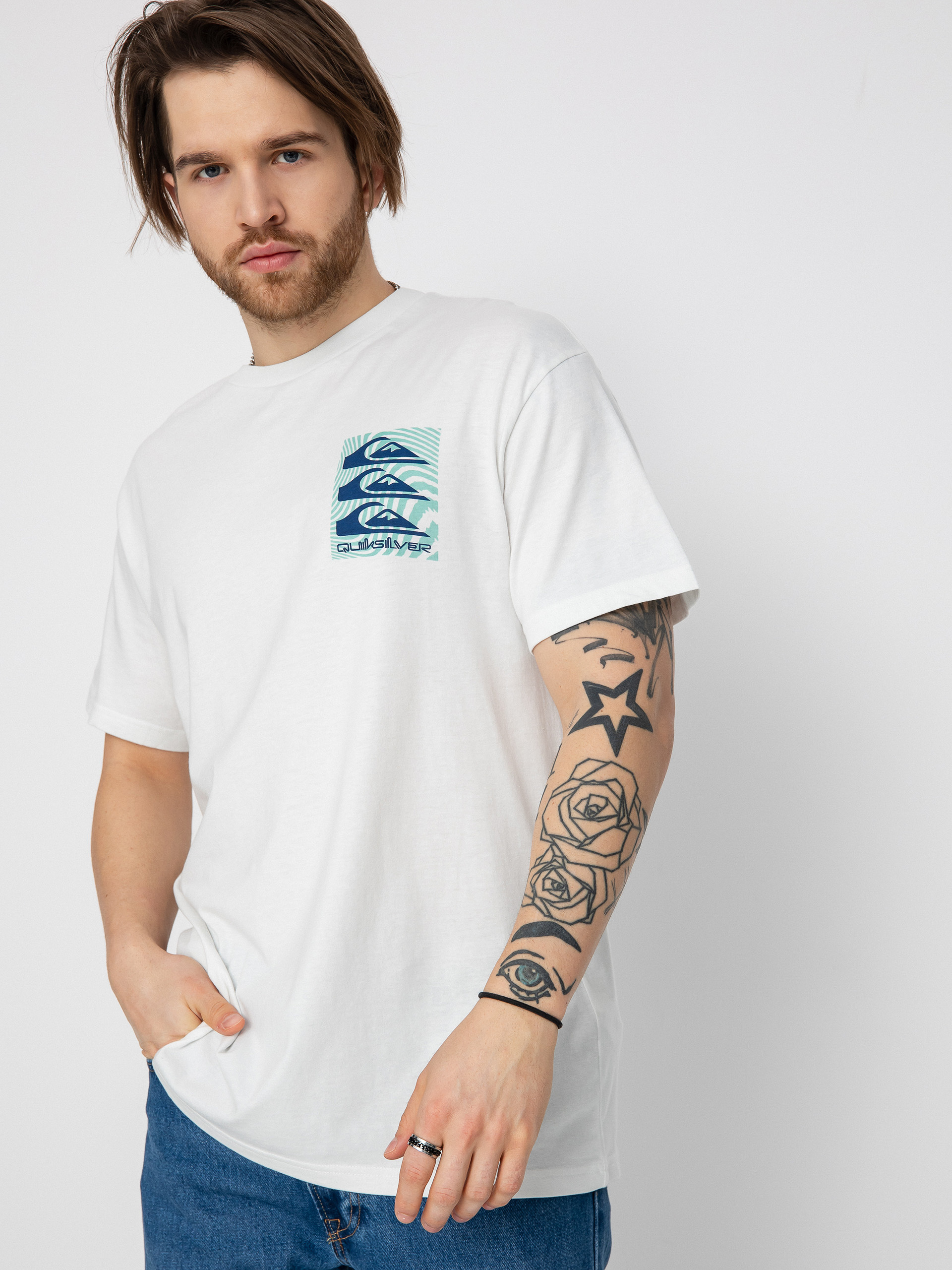Quiksilver Warped Patterns T-shirt (snow white)