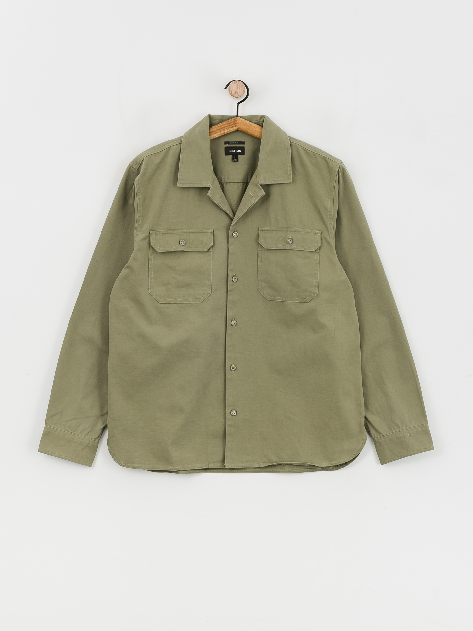 Brixton Bowery Surplus Overshirt Ls Shirt (olive surplus)