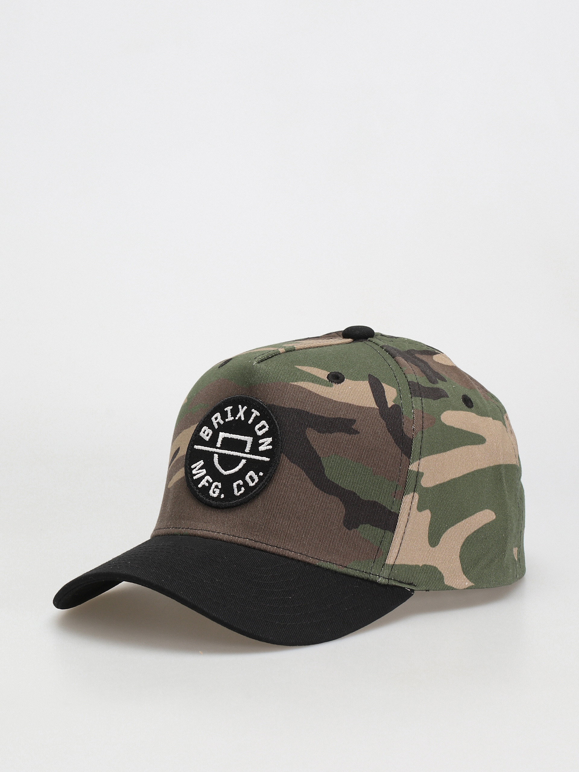 Brixton Crest C Mp Snapback Cap (camo surplus/black)