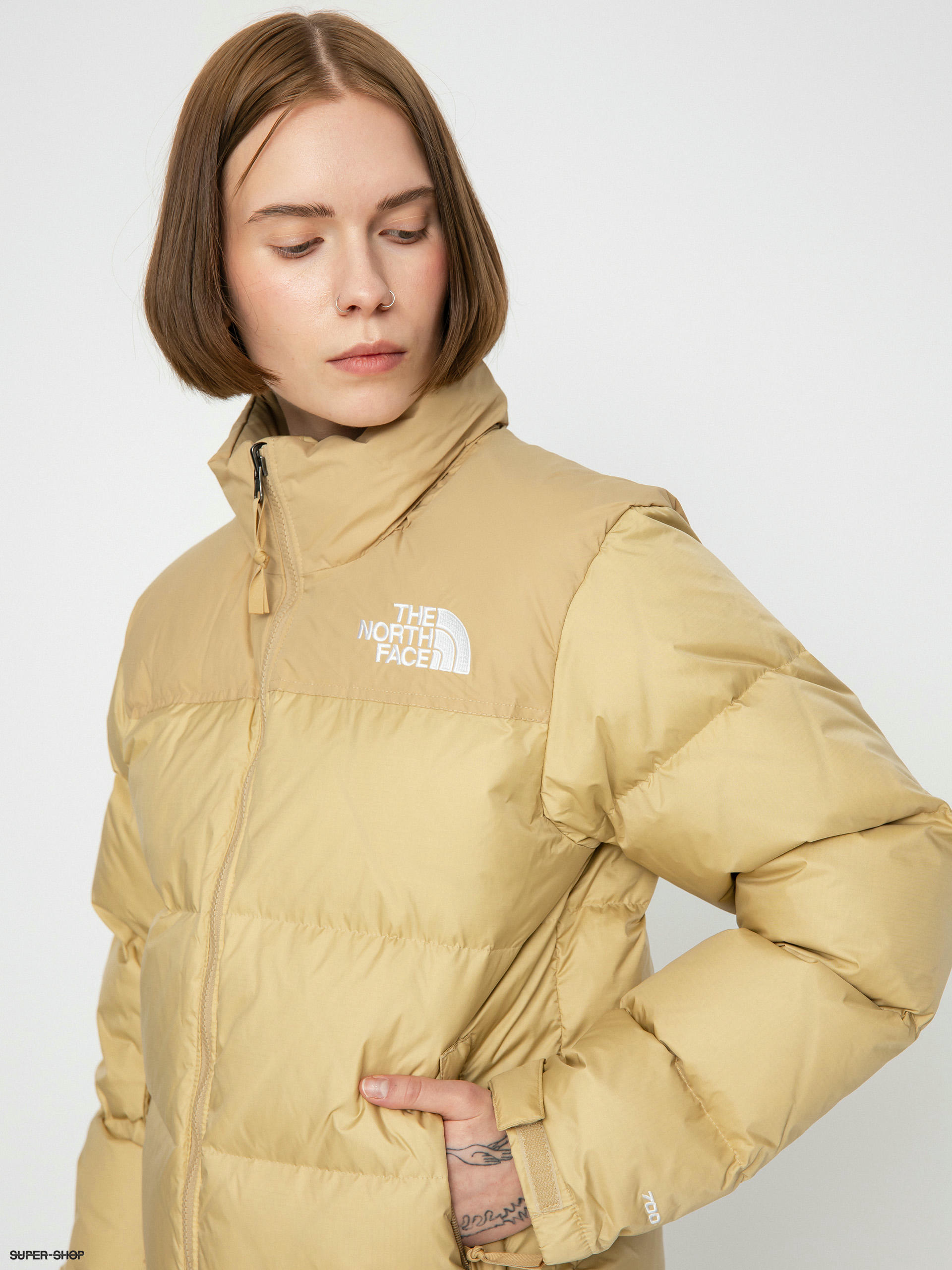 North face discount khaki jacket womens