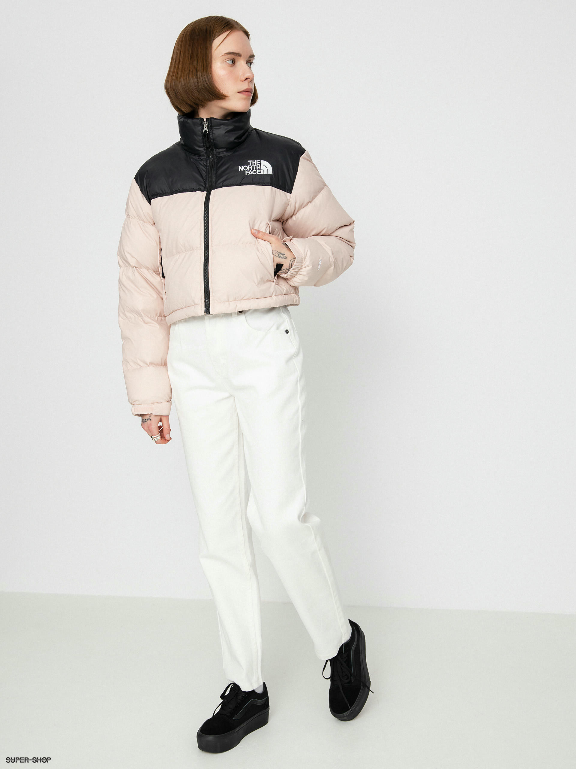 Pink nuptse outlet coat